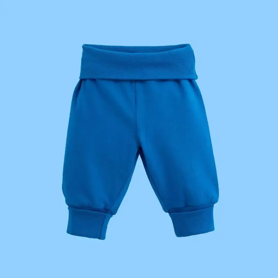 Peacock Blue Kids Organic Yoga Pants