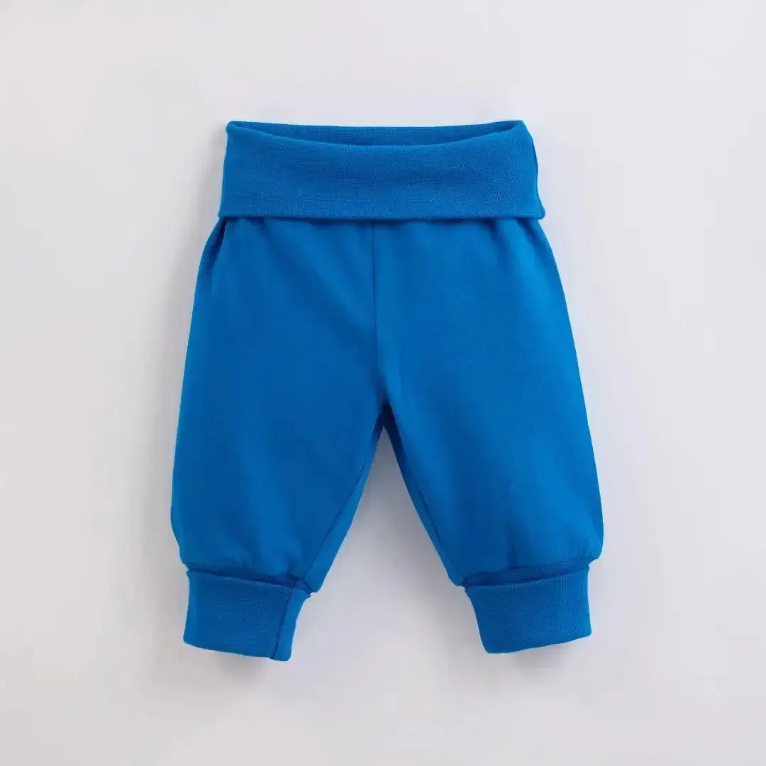 Peacock Blue Kids Organic Yoga Pants - Image 2