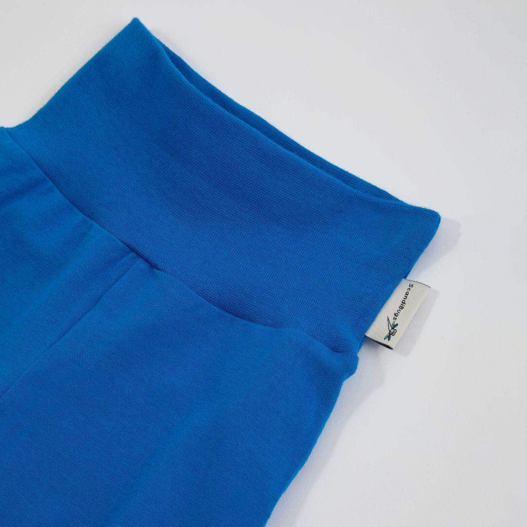 Peacock Blue Kids Organic Yoga Pants - Image 3
