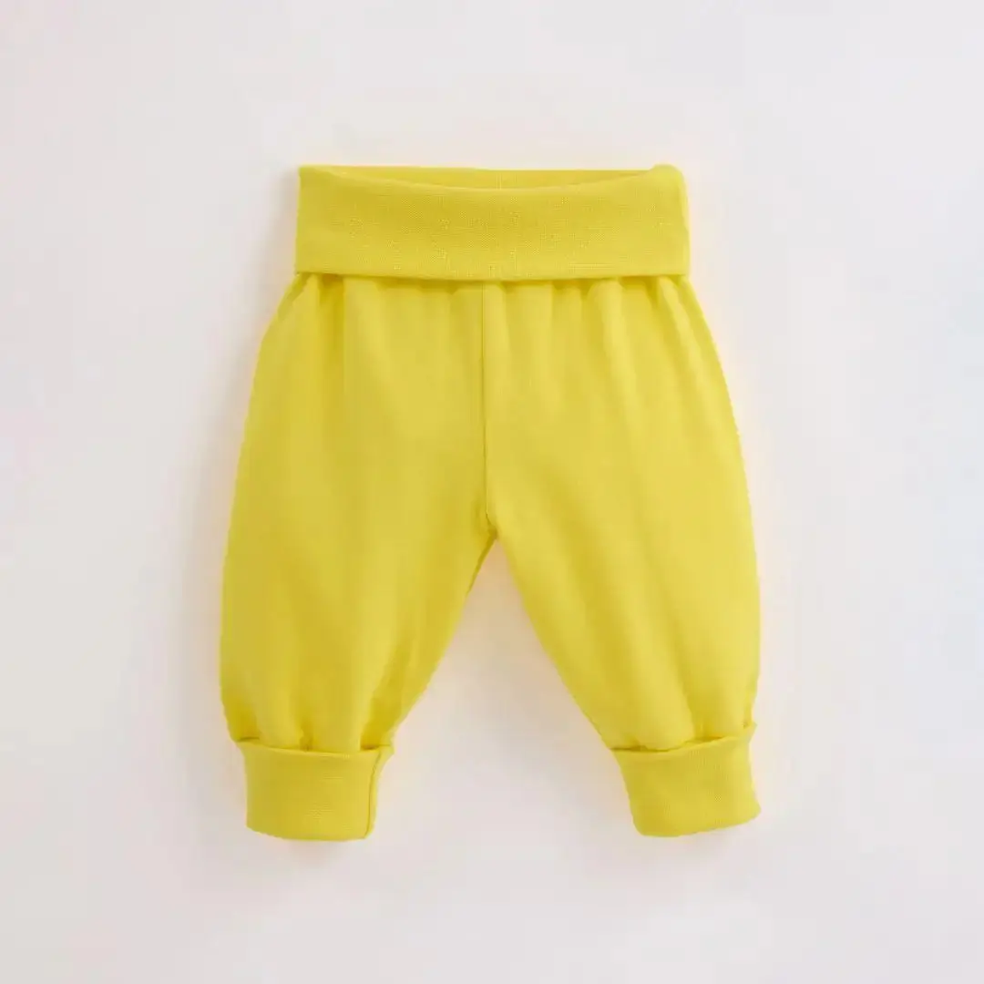 Sunshine Yellow Kids Organic Yoga Pants - Image 2