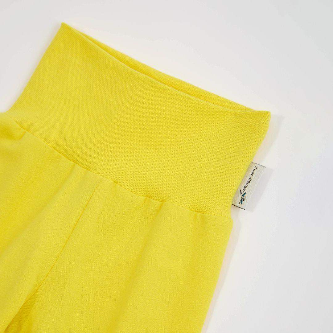 Sunshine Yellow Kids Organic Yoga Pants - Image 3