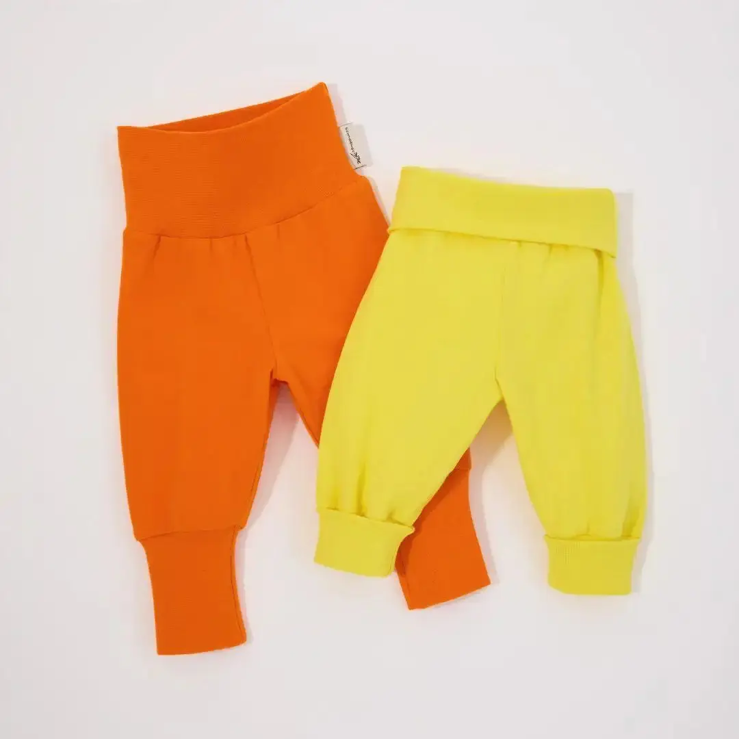 Tropical Green Kids Organic Yoga Pants - Image 5