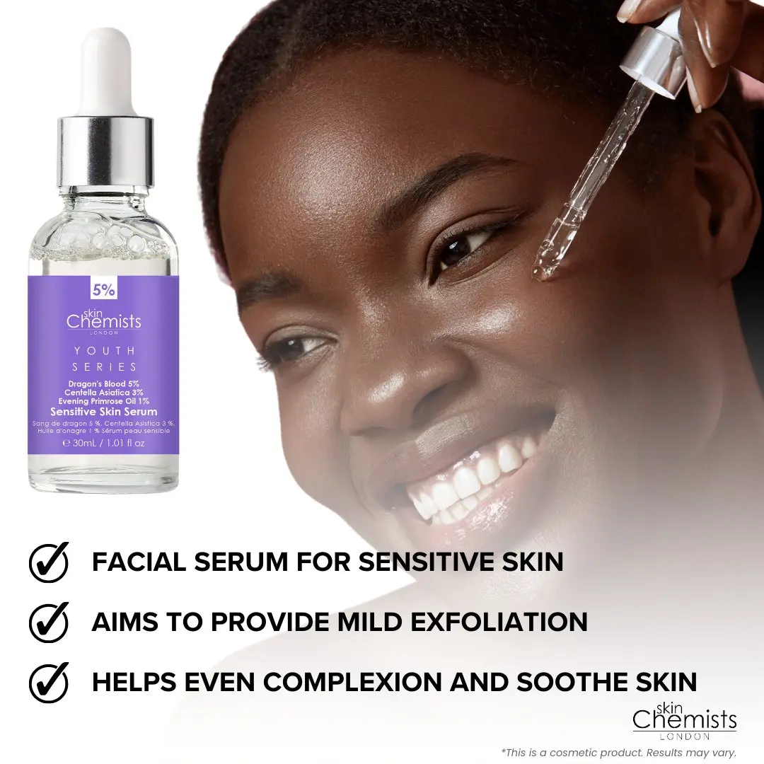 Sensitive Skin Serum Dragon's Blood 5%, Centella Asistica 3%, Evening Primrose Oil 1% 30ml - Image 4