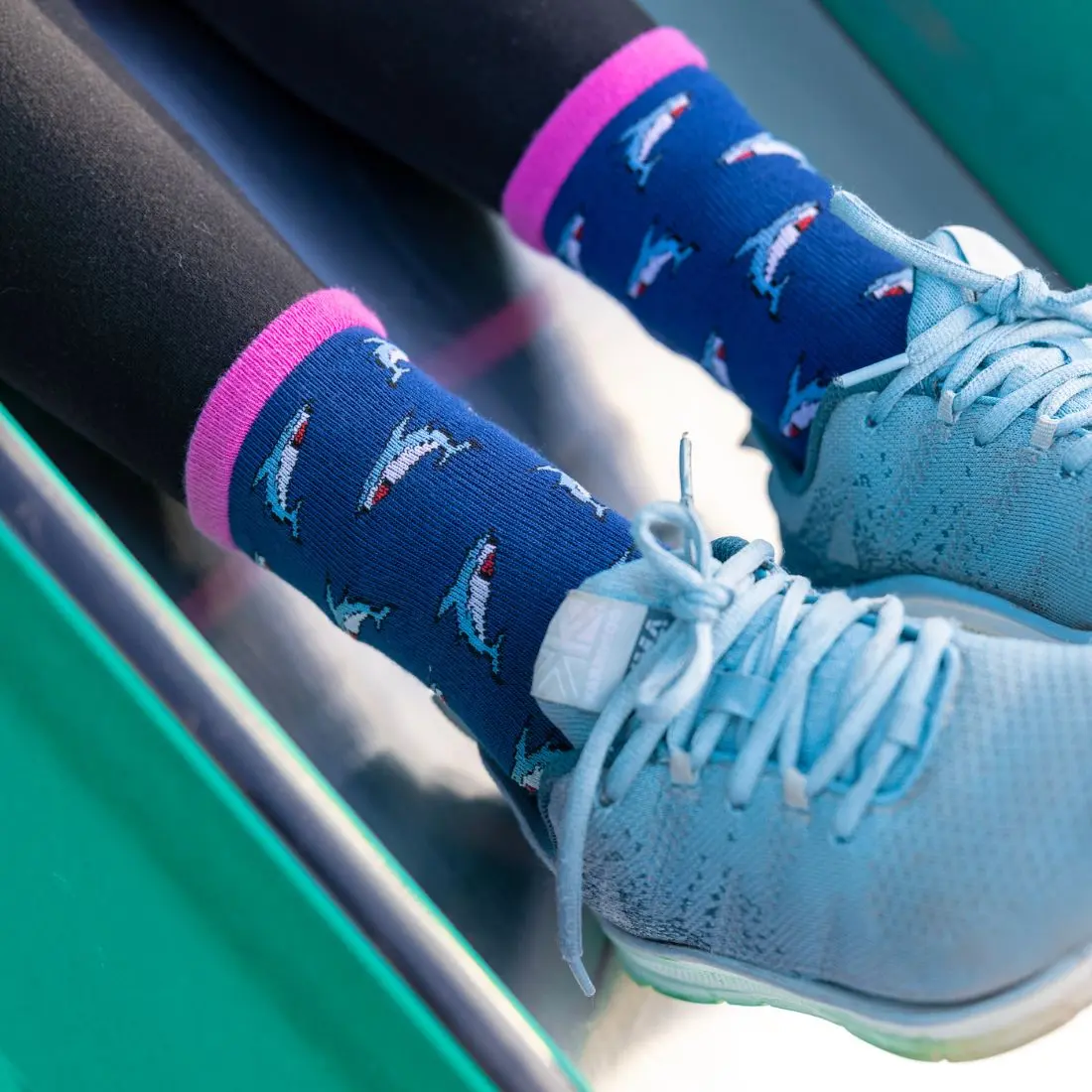 Sharks Matching Bamboo Socks (Adult & Child) - Image 2