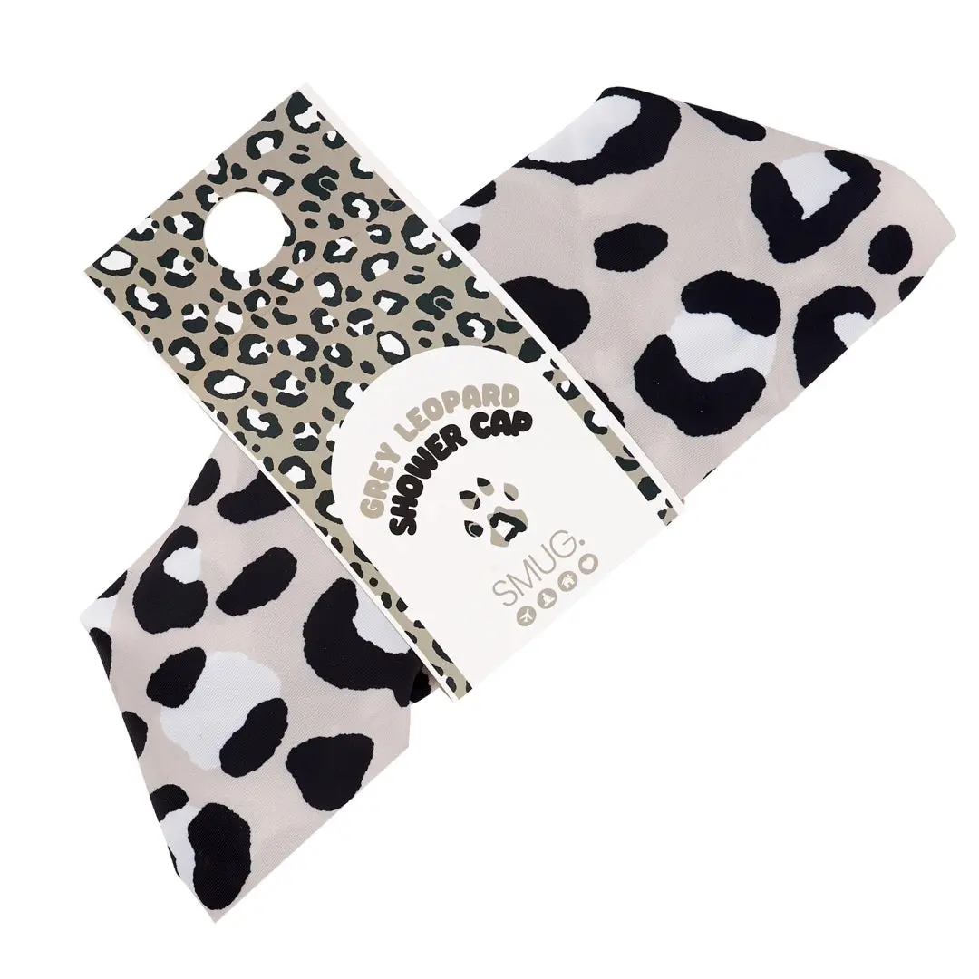 Grey Leopard Shower Cap - Image 5
