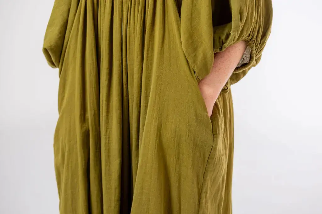 Shree Olive Green Midi Dress - Image 14