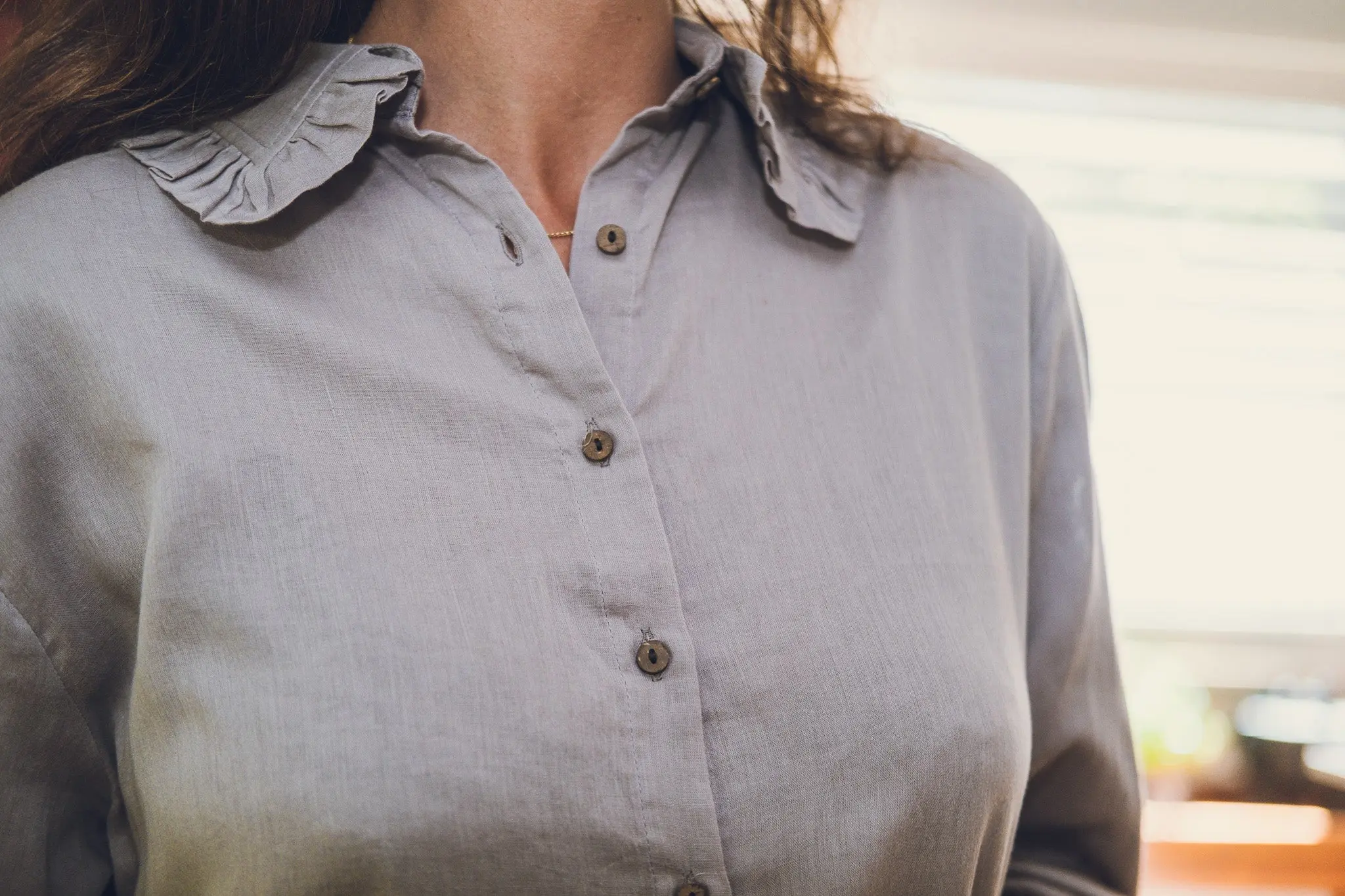 Sia Soft Frill Collar Blouse - Image 11