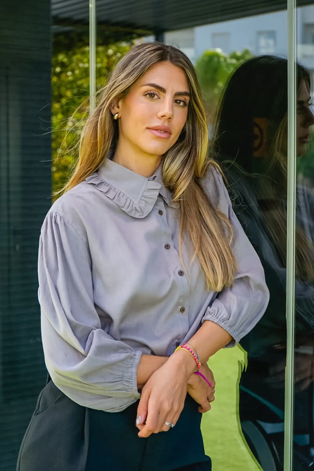 Sia Soft Frill Collar Blouse - Image 6