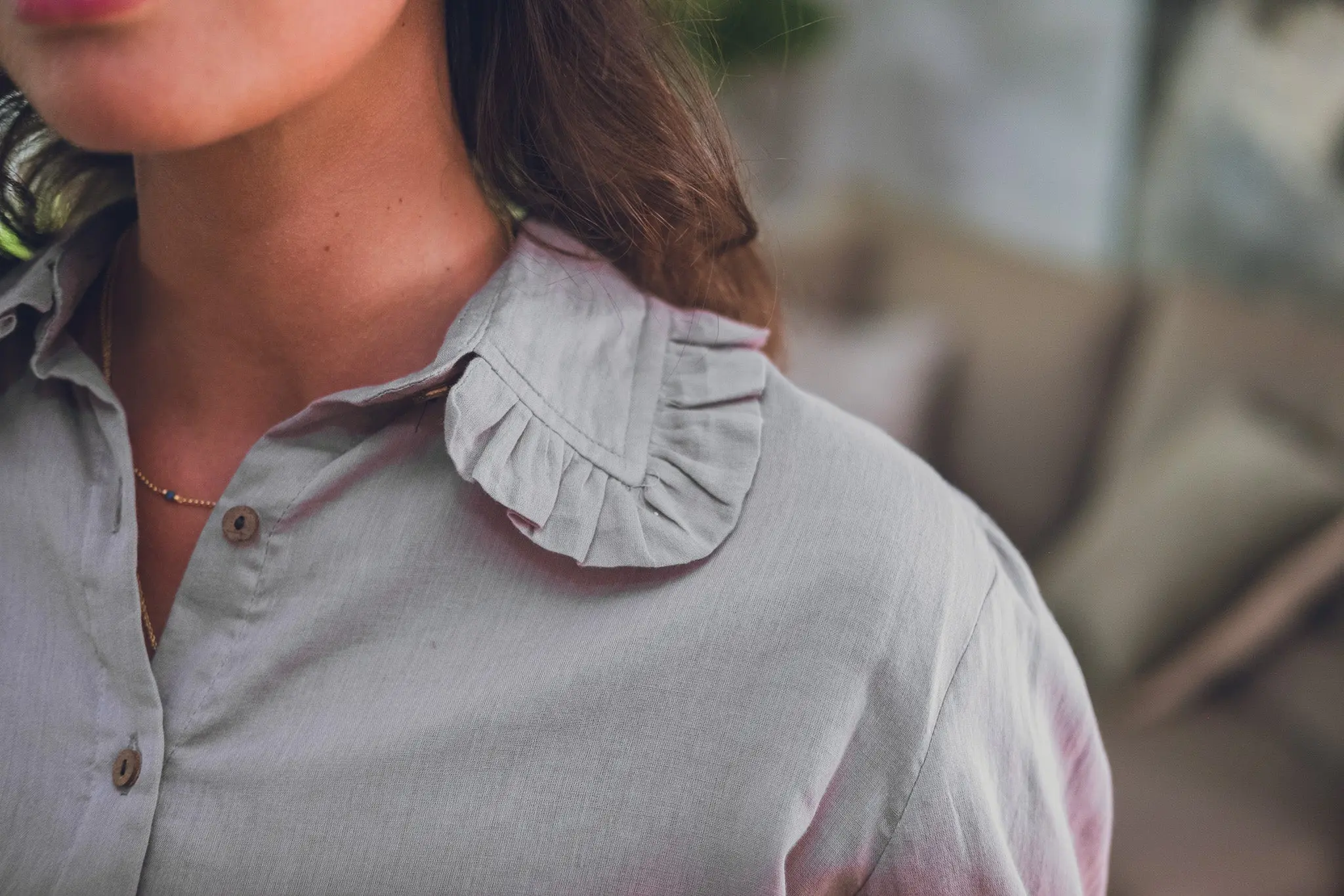 Sia Soft Frill Collar Blouse - Image 7