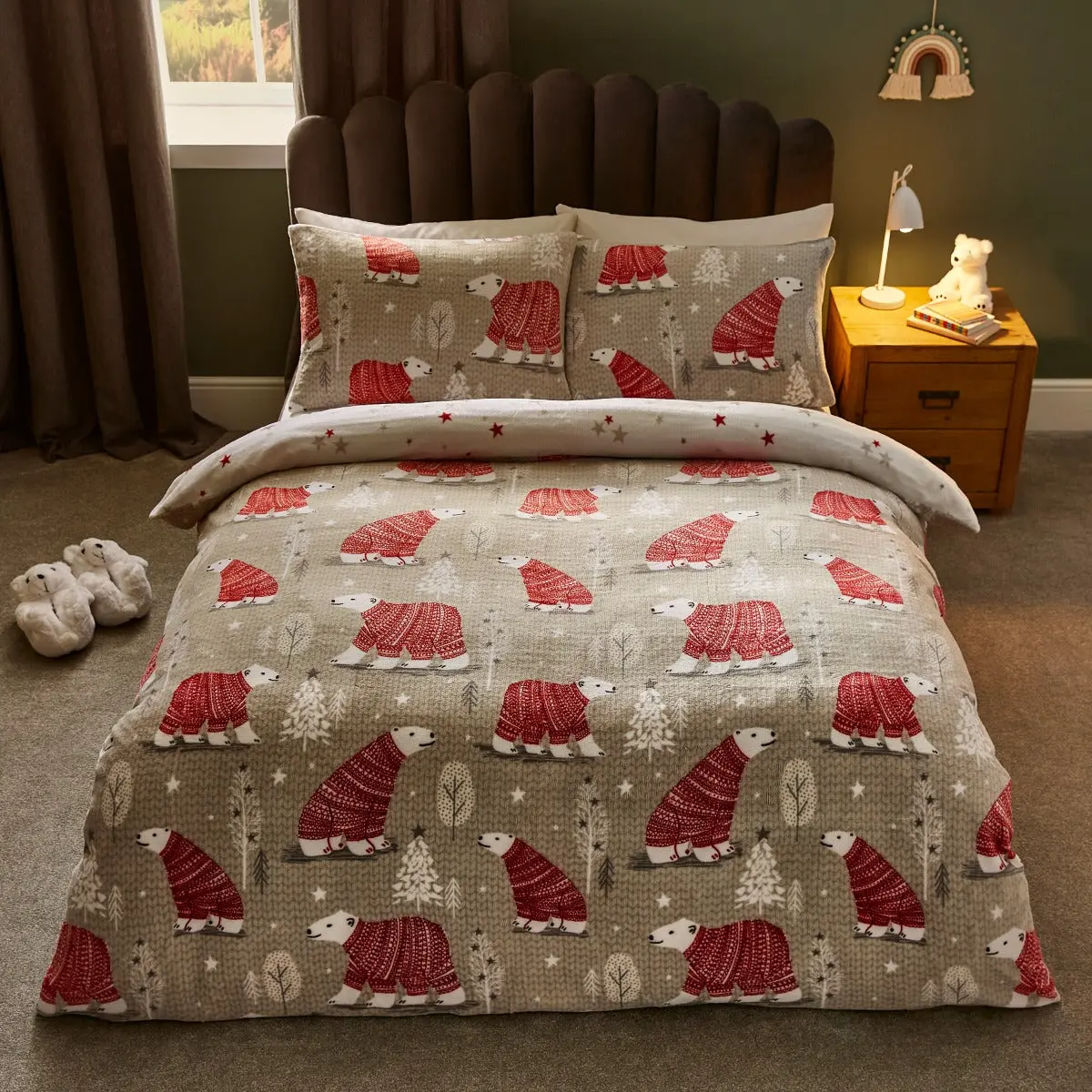 silentnight healthy growth duvet set - hygge bear - Image 2
