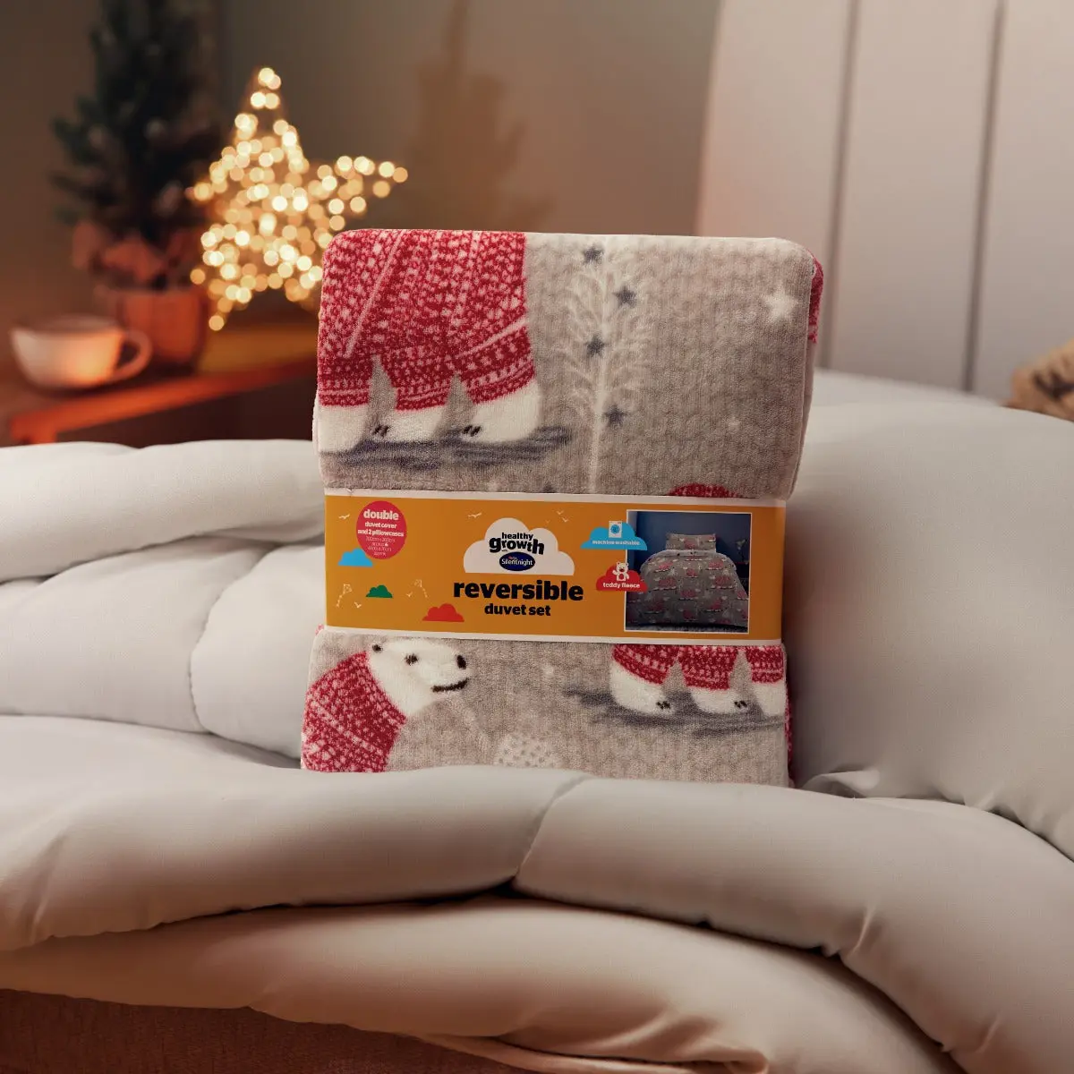 Silentnight Hygge Bear Duvet Cover + Duvet - Image 2