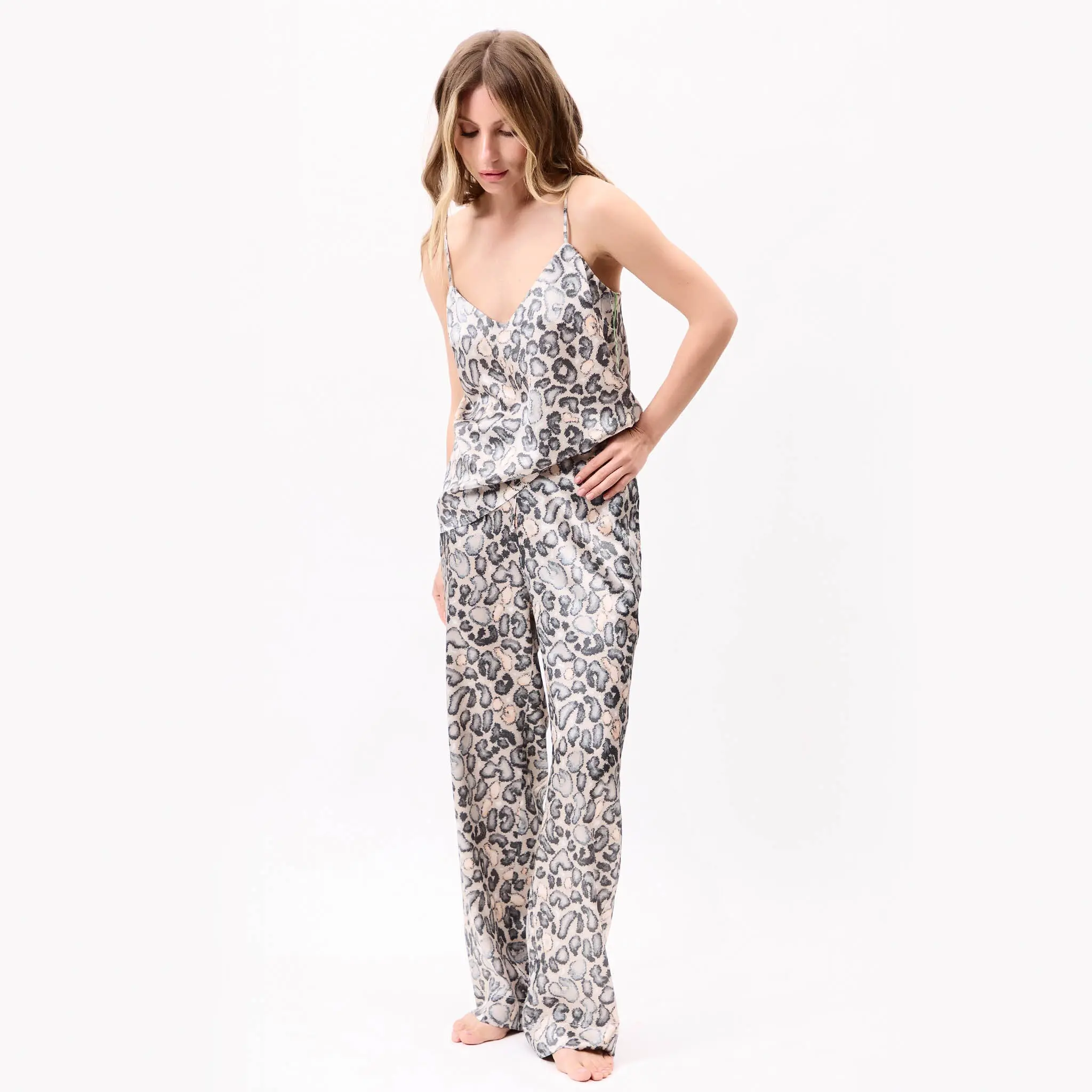Silk Camisole Animal Print - Image 8