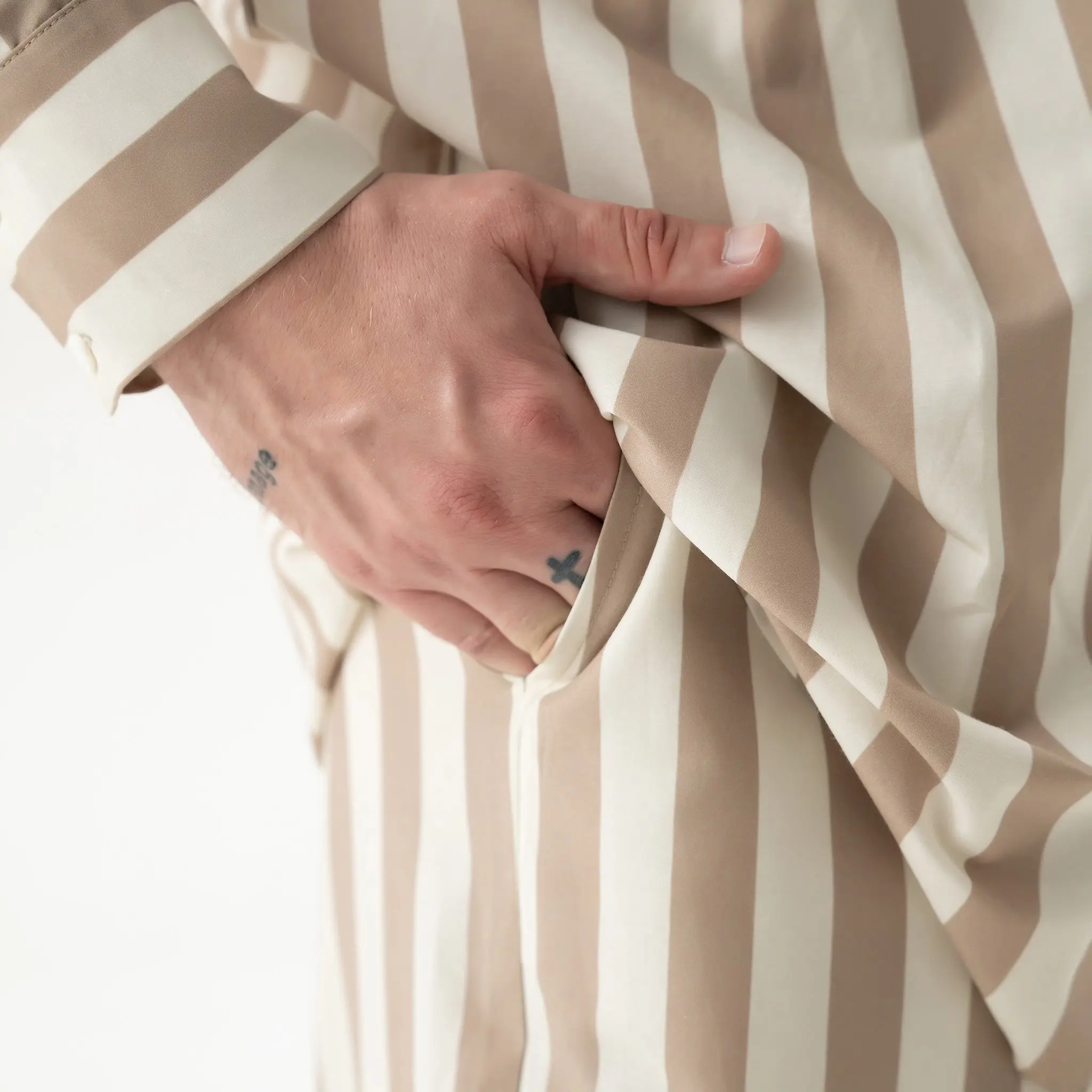 Silk Cotton Pants Oat Milk - Image 14