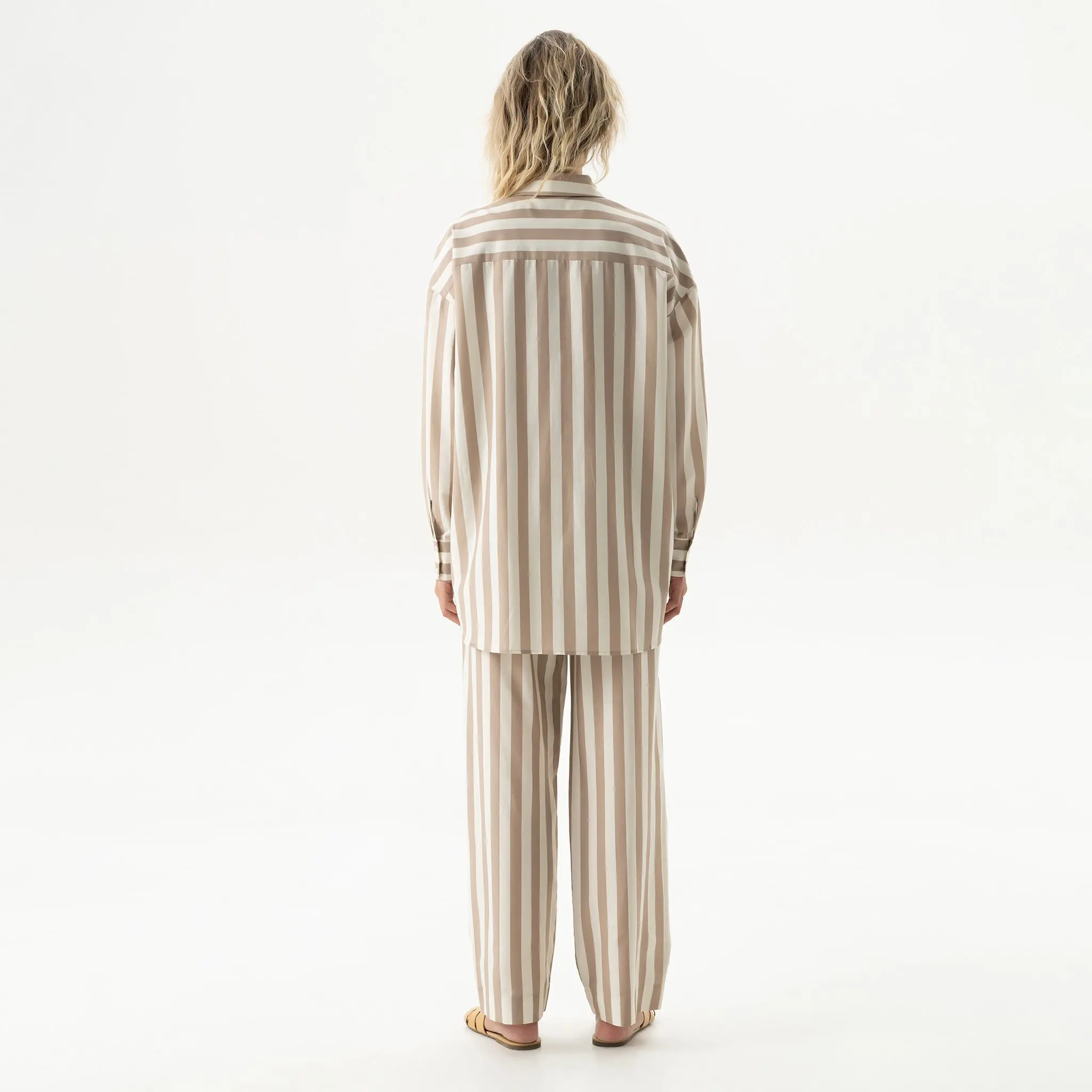 Silk Cotton Pants Oat Milk - Image 9