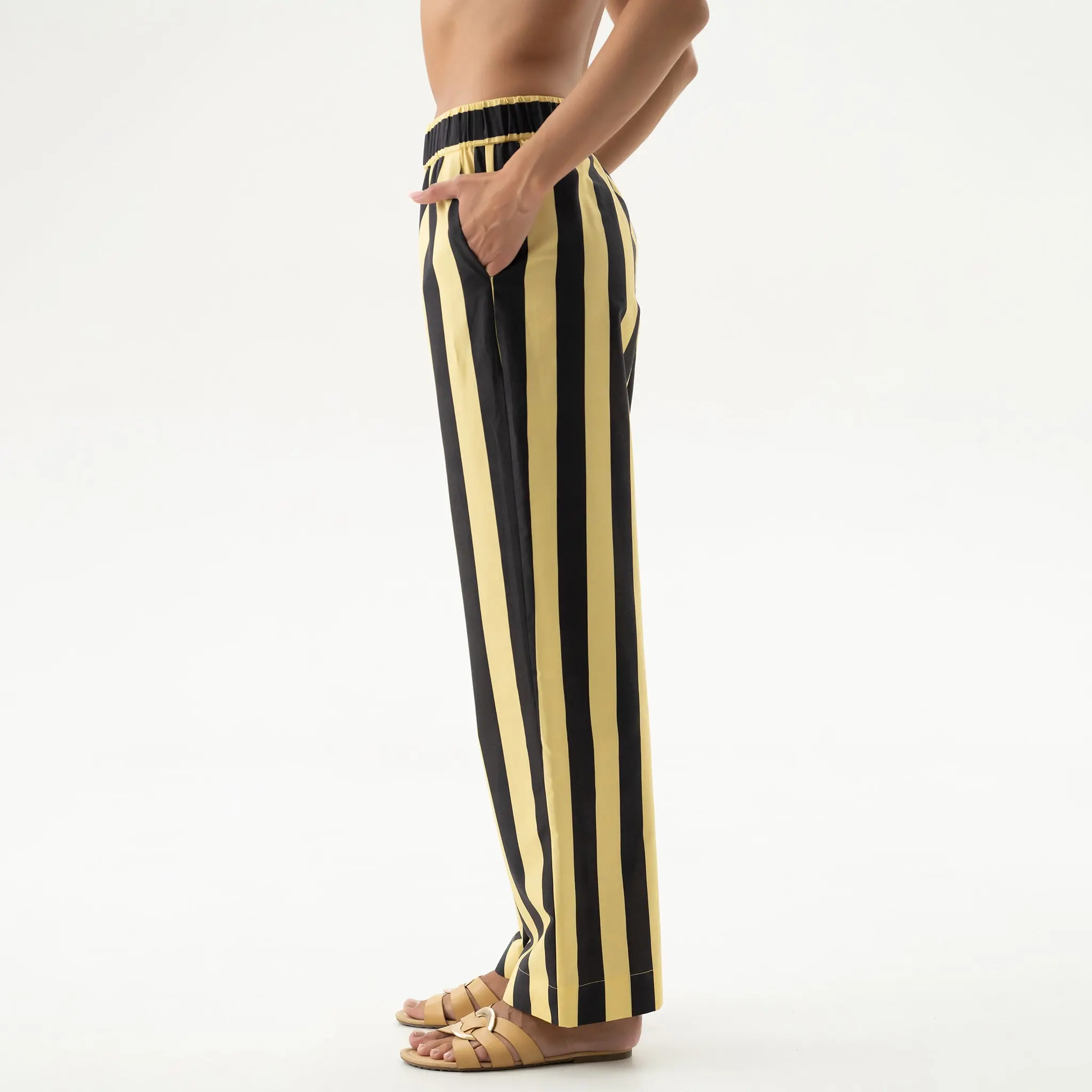 Silk Cotton Pants Panna Cotta - Image 6