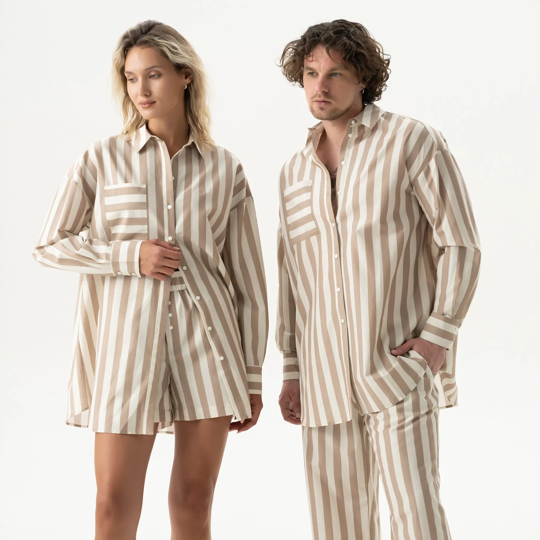 Silk Cotton Shirt Oat Milk - Image 2