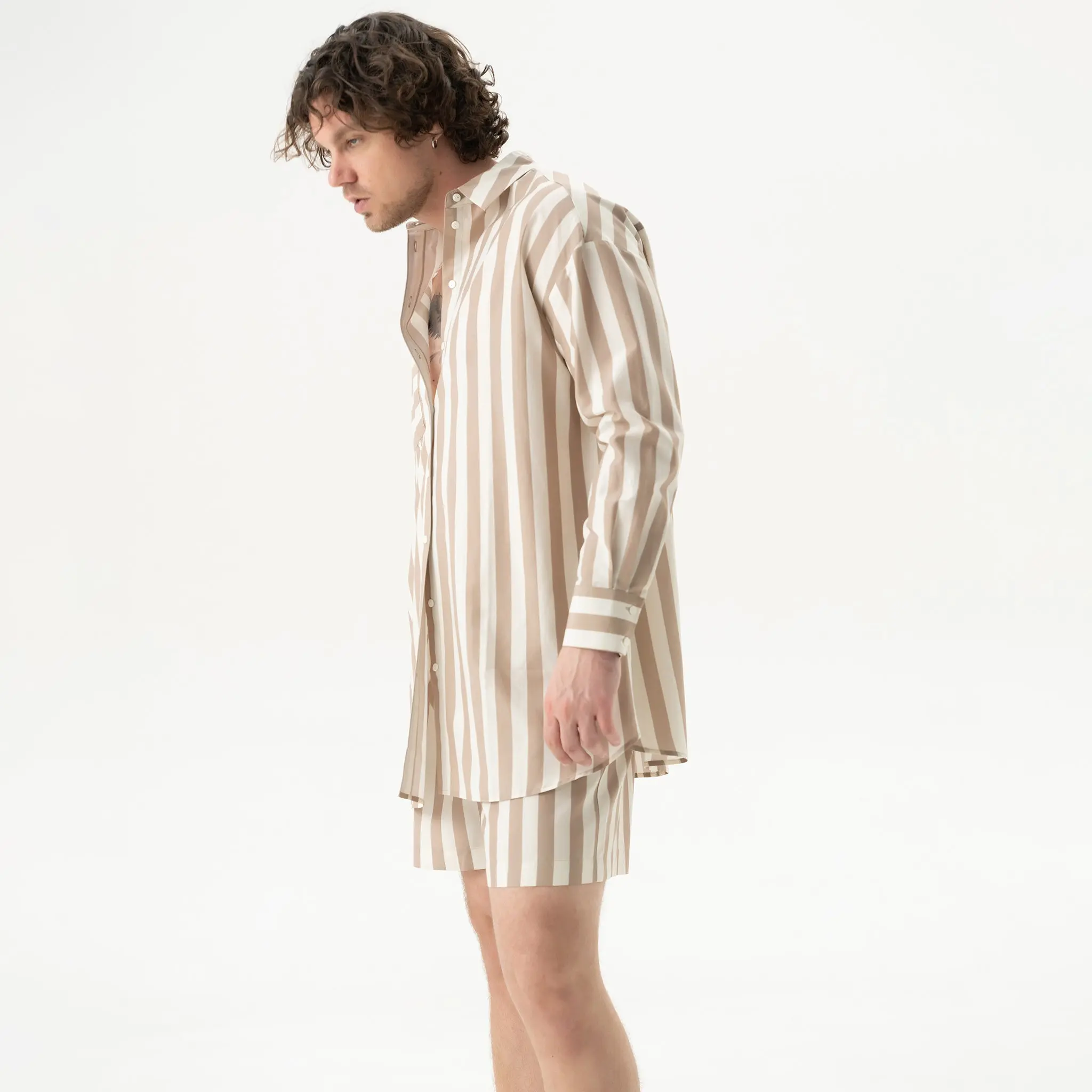 Silk Cotton Shorts Oat Milk - Image 8
