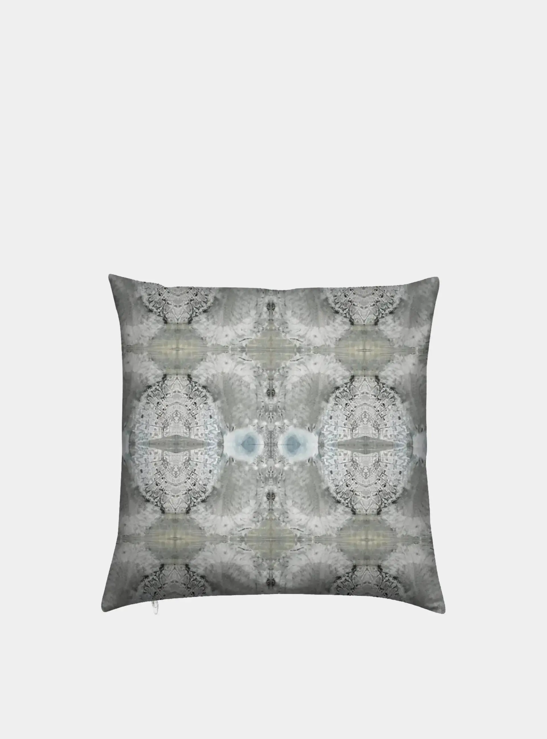 Silk Cushion - Lace Fan Pattern