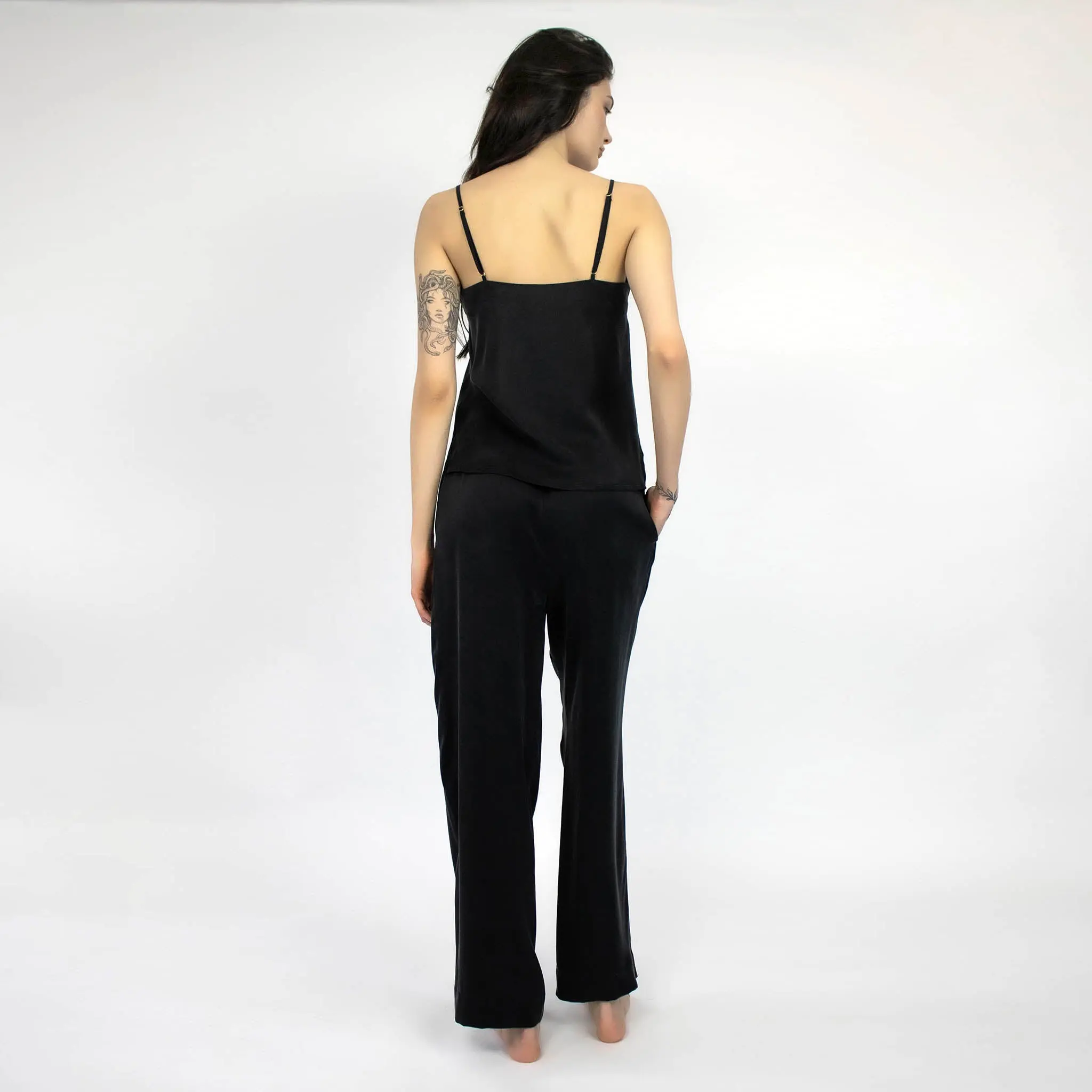 Silk Dreamscape Camisole Black - Image 7