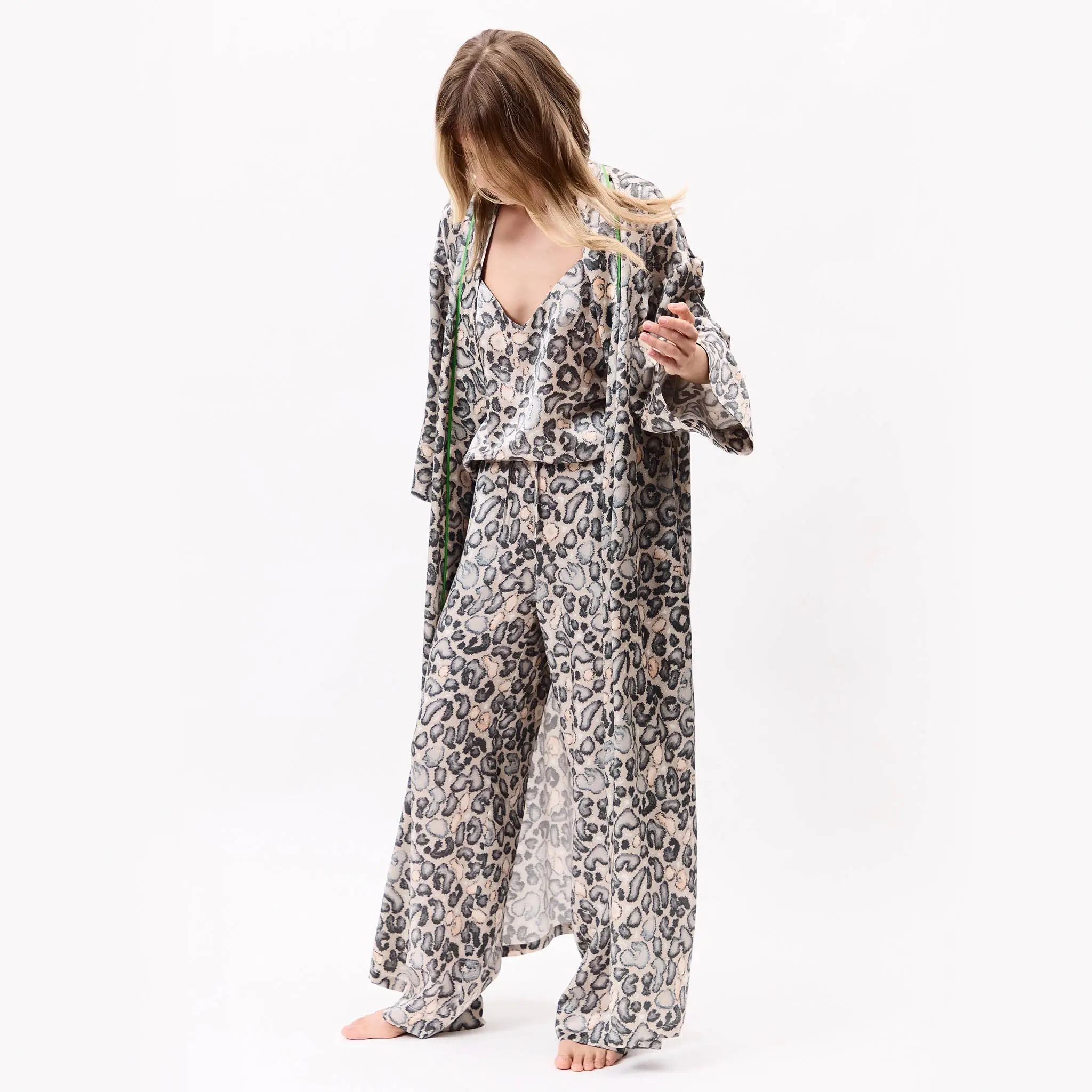 Silk Pants Animal Print - Image 10