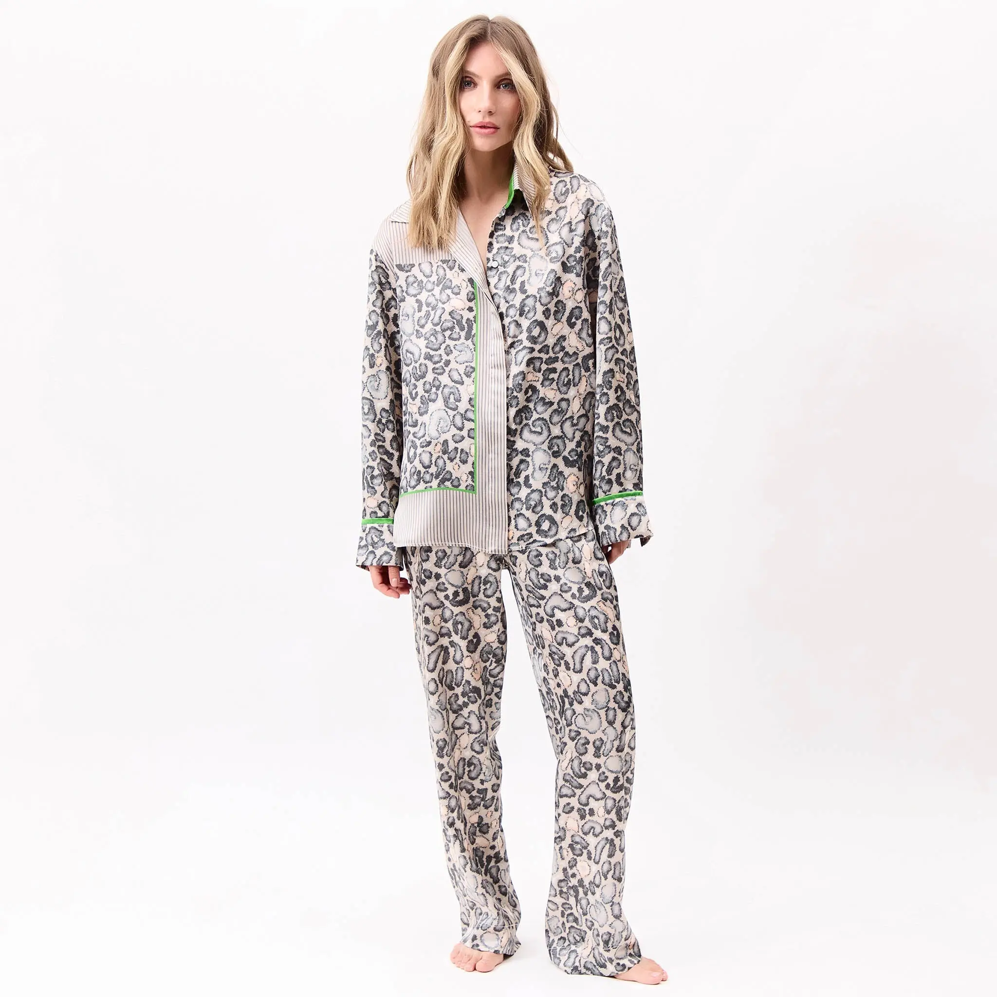 Silk Pants Animal Print - Image 11
