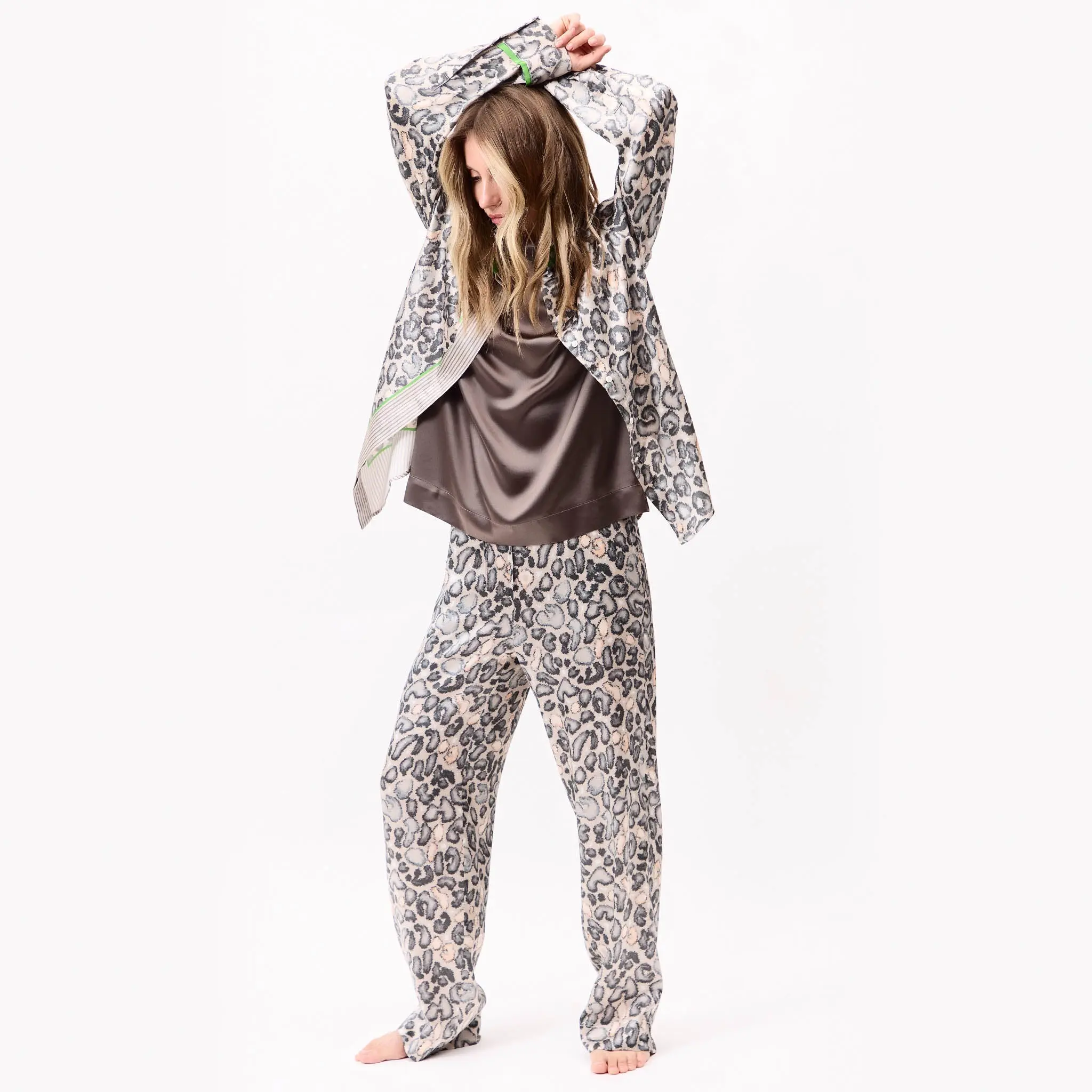 Silk Pants Animal Print - Image 9