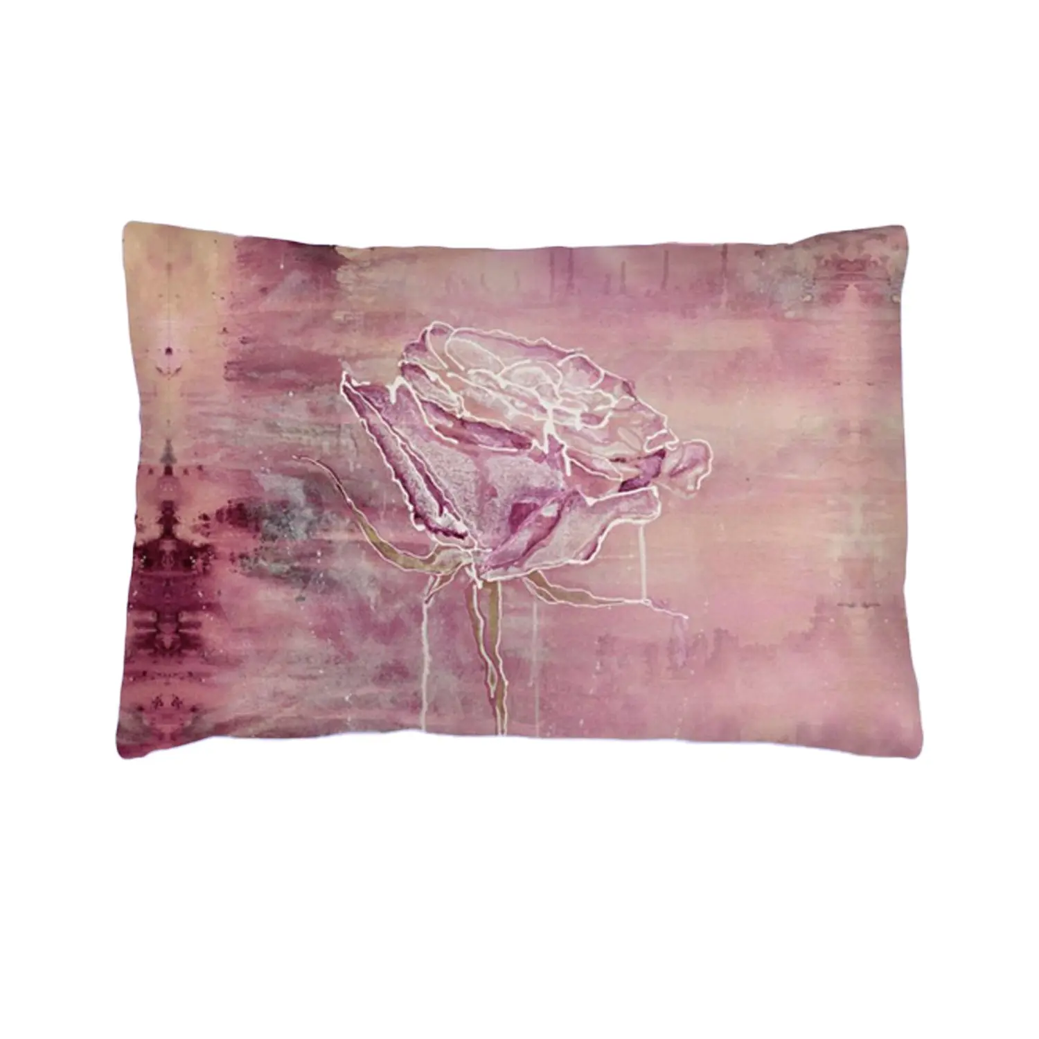 Silk Pillowcase - Violet Pink Rose - Image 5