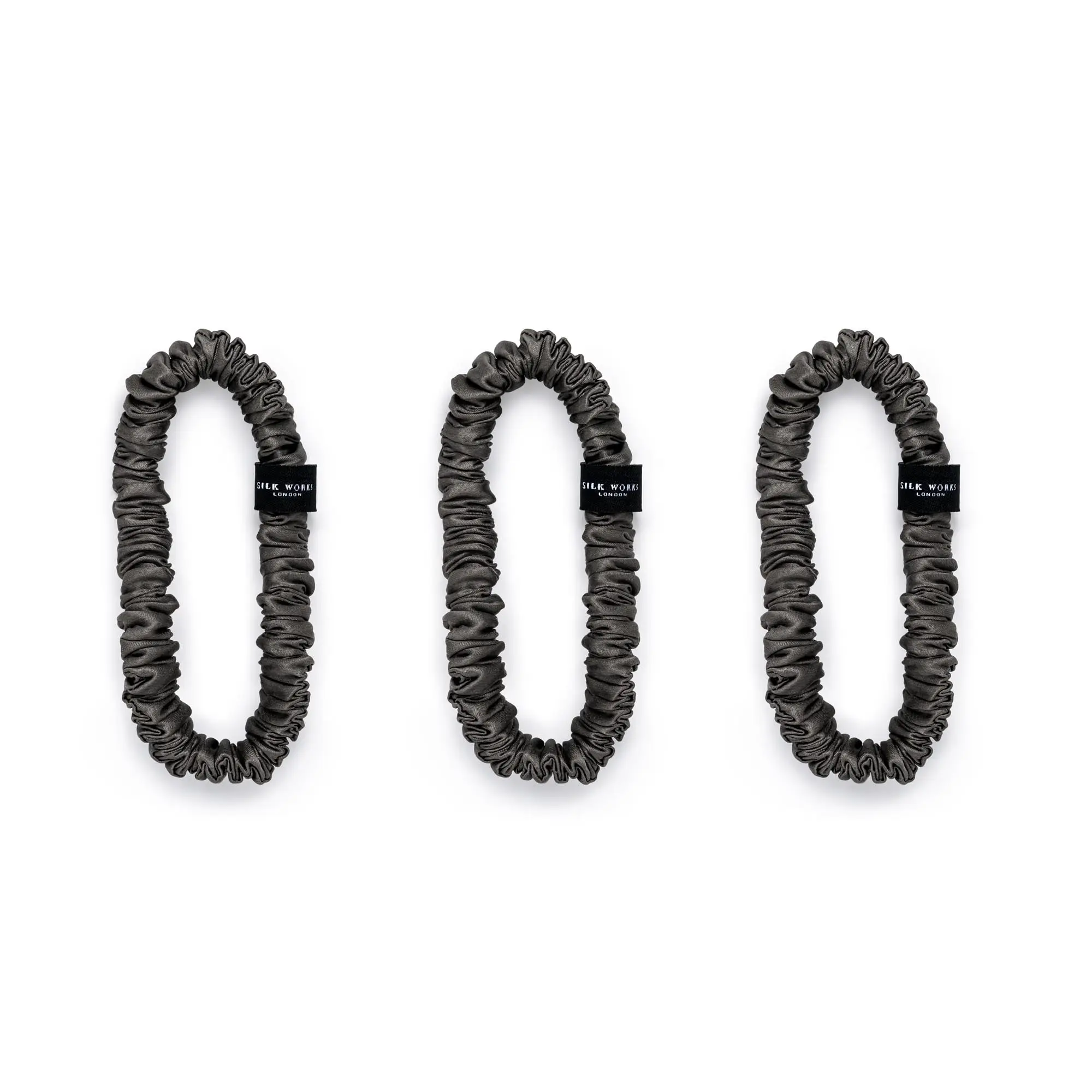 Silk Skinny Scrunchies Pack of 3 - Image 10