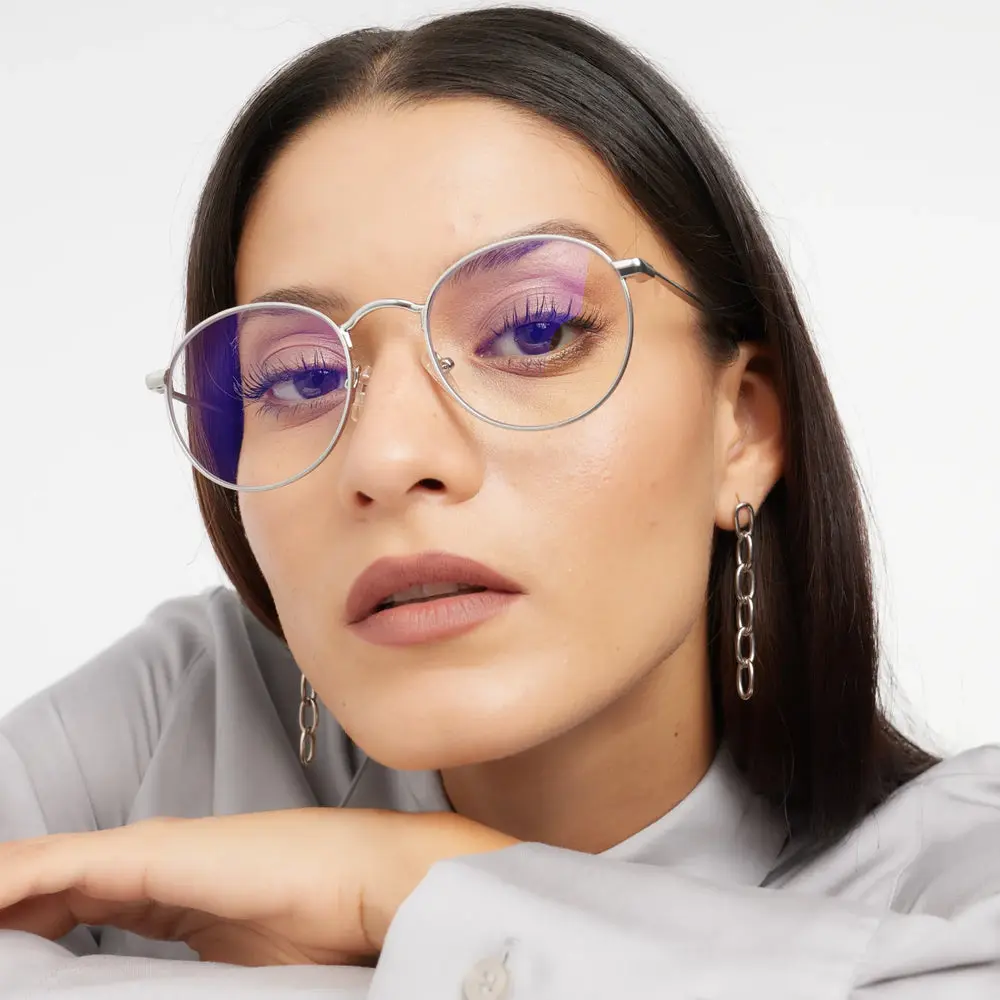 Silver Matte Recoleta Glasses - Image 2