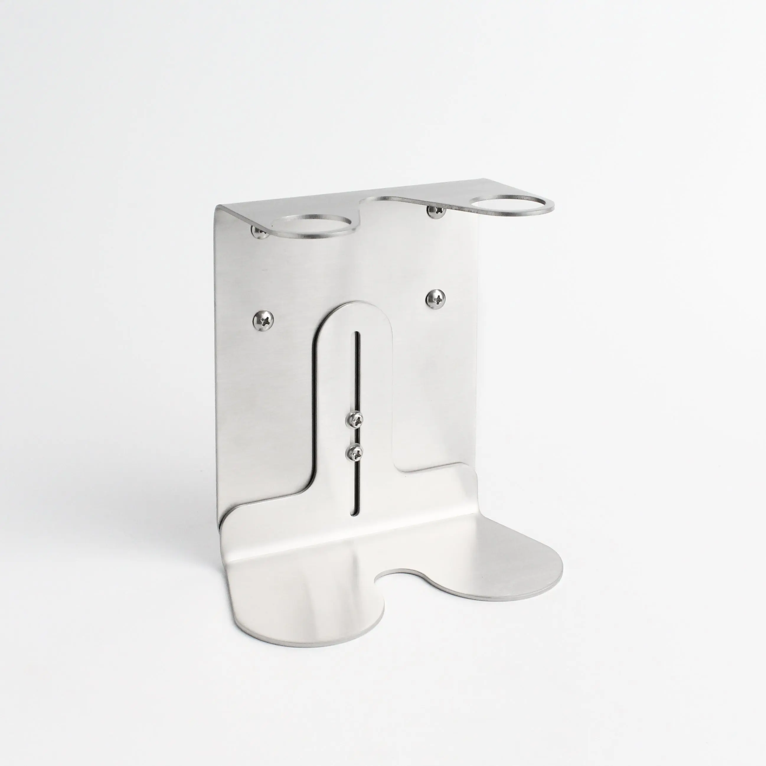 Silver Wall Bracket & Frosted Amber Glass Dispenser Set - Image 7