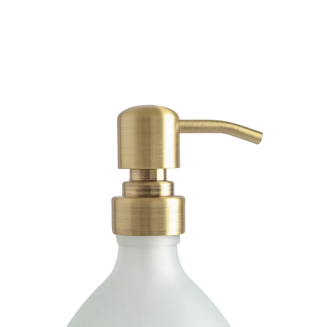 Silver Wall Bracket & Frosted White Glass Dispenser Set - Image 6