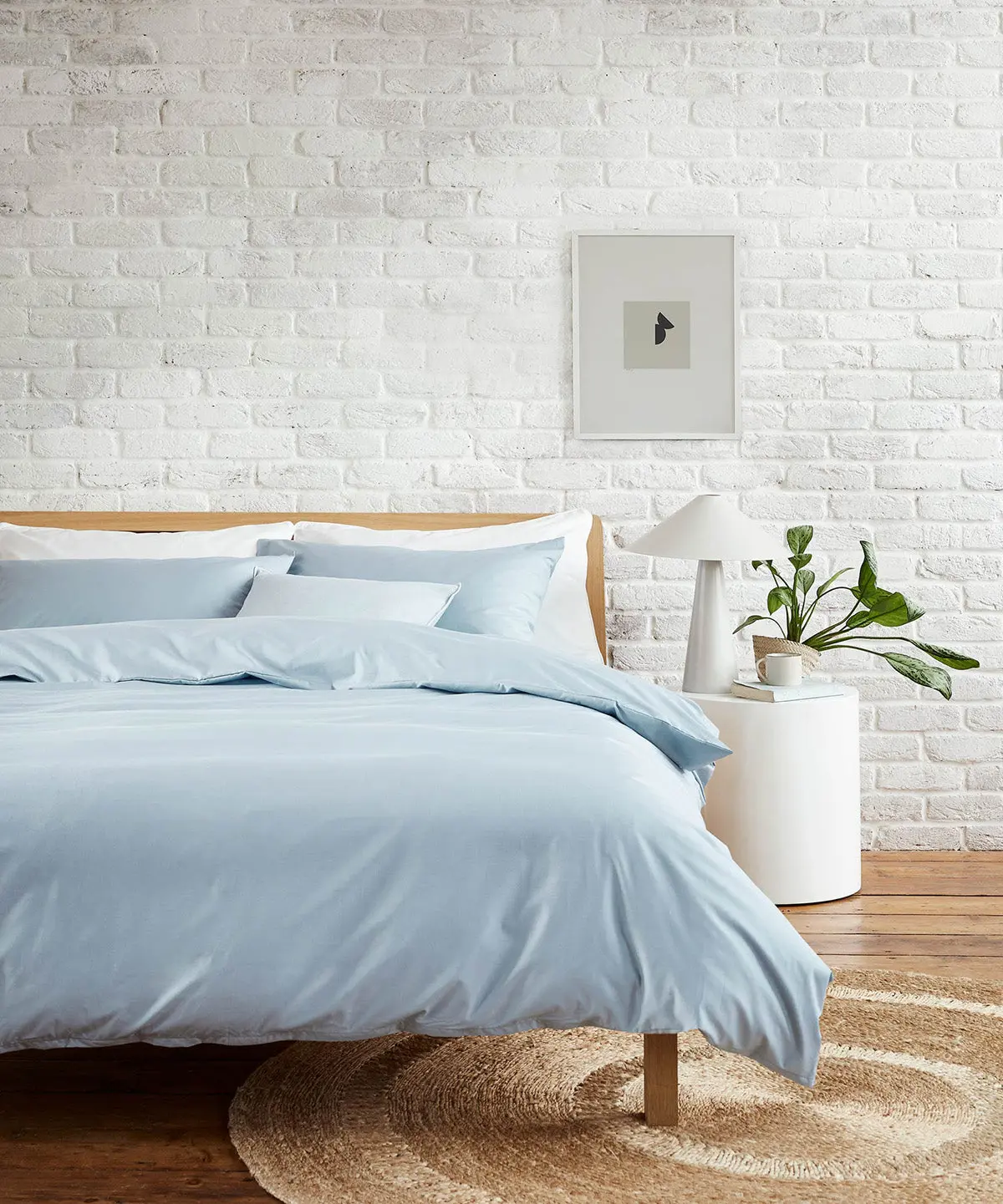 Sky Tencel Cotton Fitted Sheet - Image 3