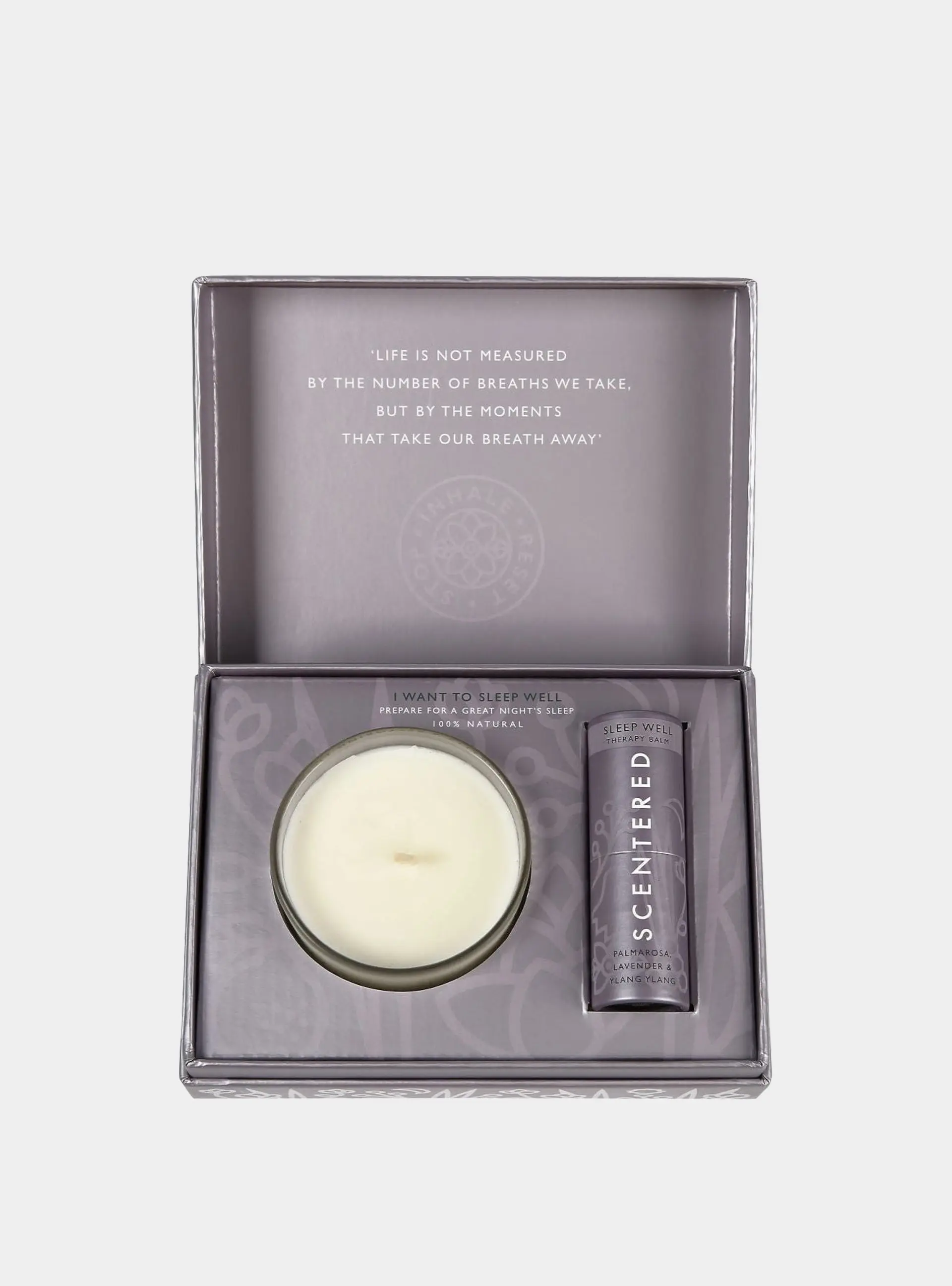 Sleep Well Balm And Candle Set
