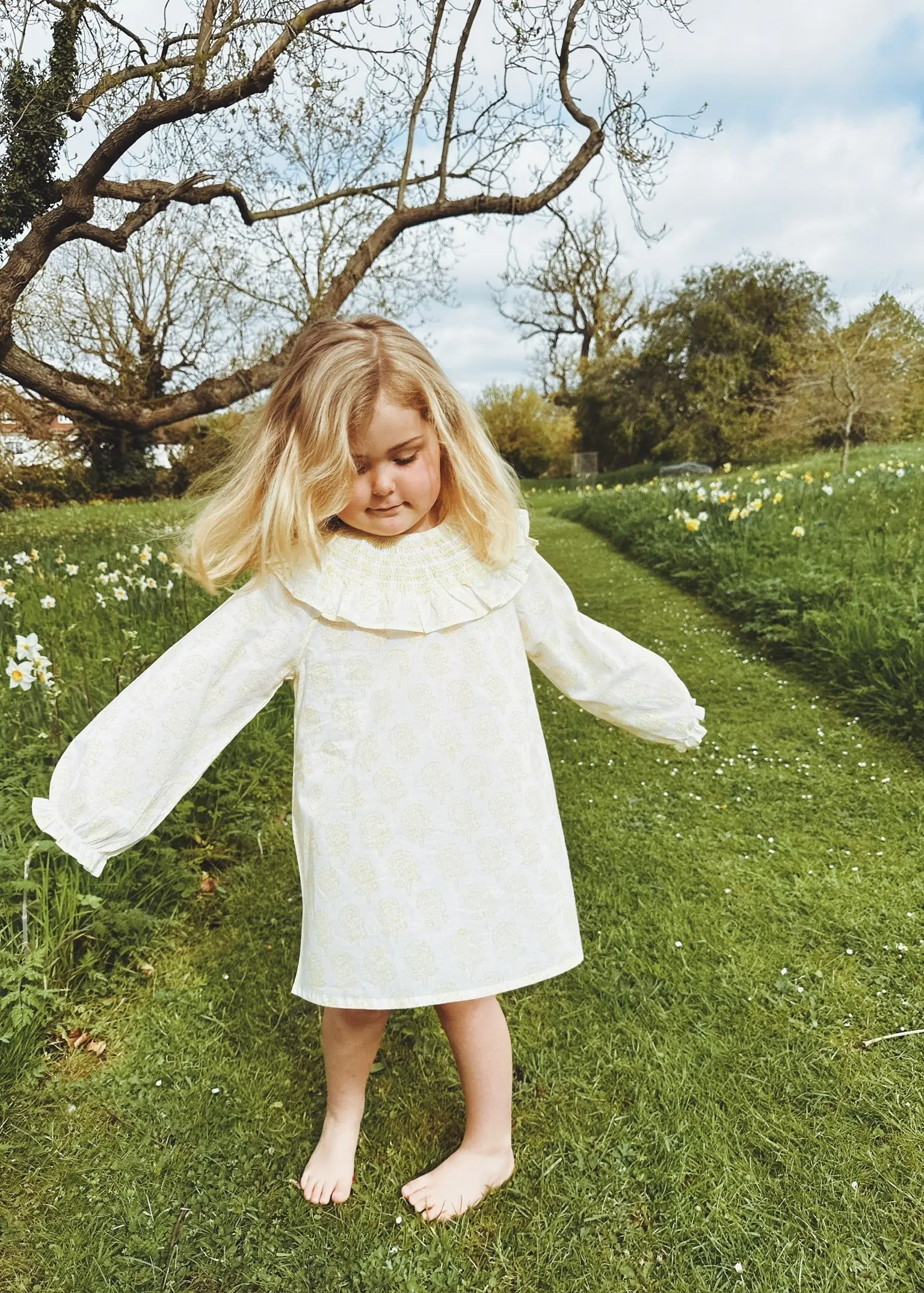 Smocked Sahana Girls Nightie - Image 3