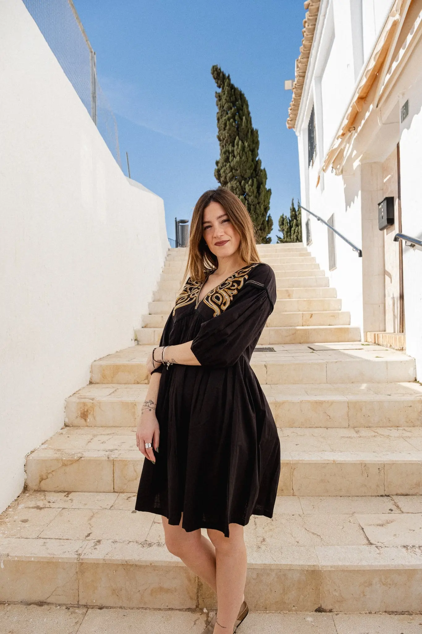 Sofie Dress Embroidred - Image 3