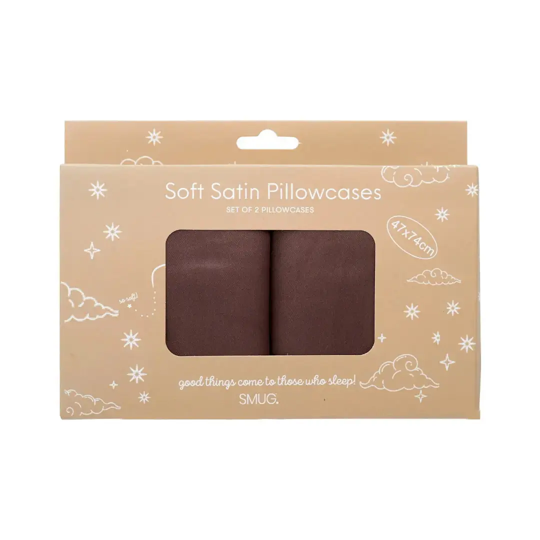 Mocha Soft Satin Pillowcase Set - Image 3