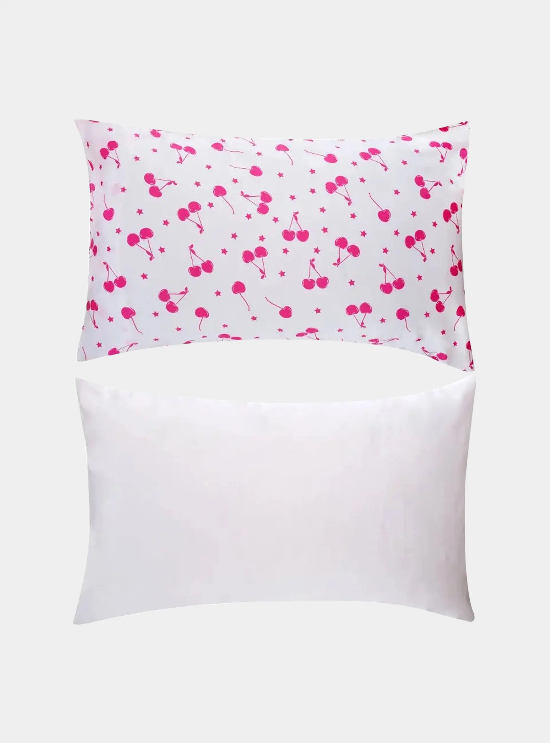 Starlit Cherry Soft Satin Pillowcase Set