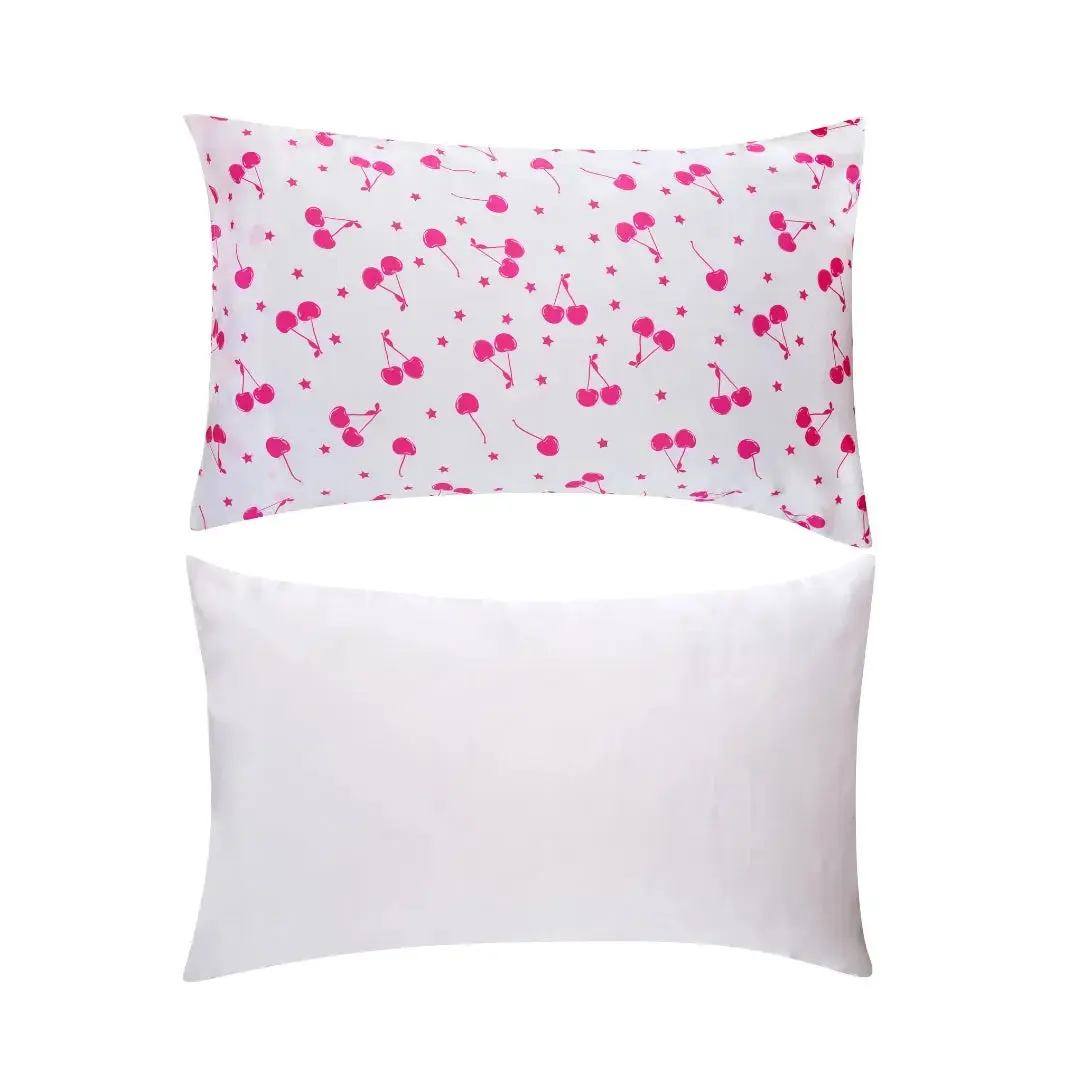 Starlit Cherry Soft Satin Pillowcase Set - Image 4