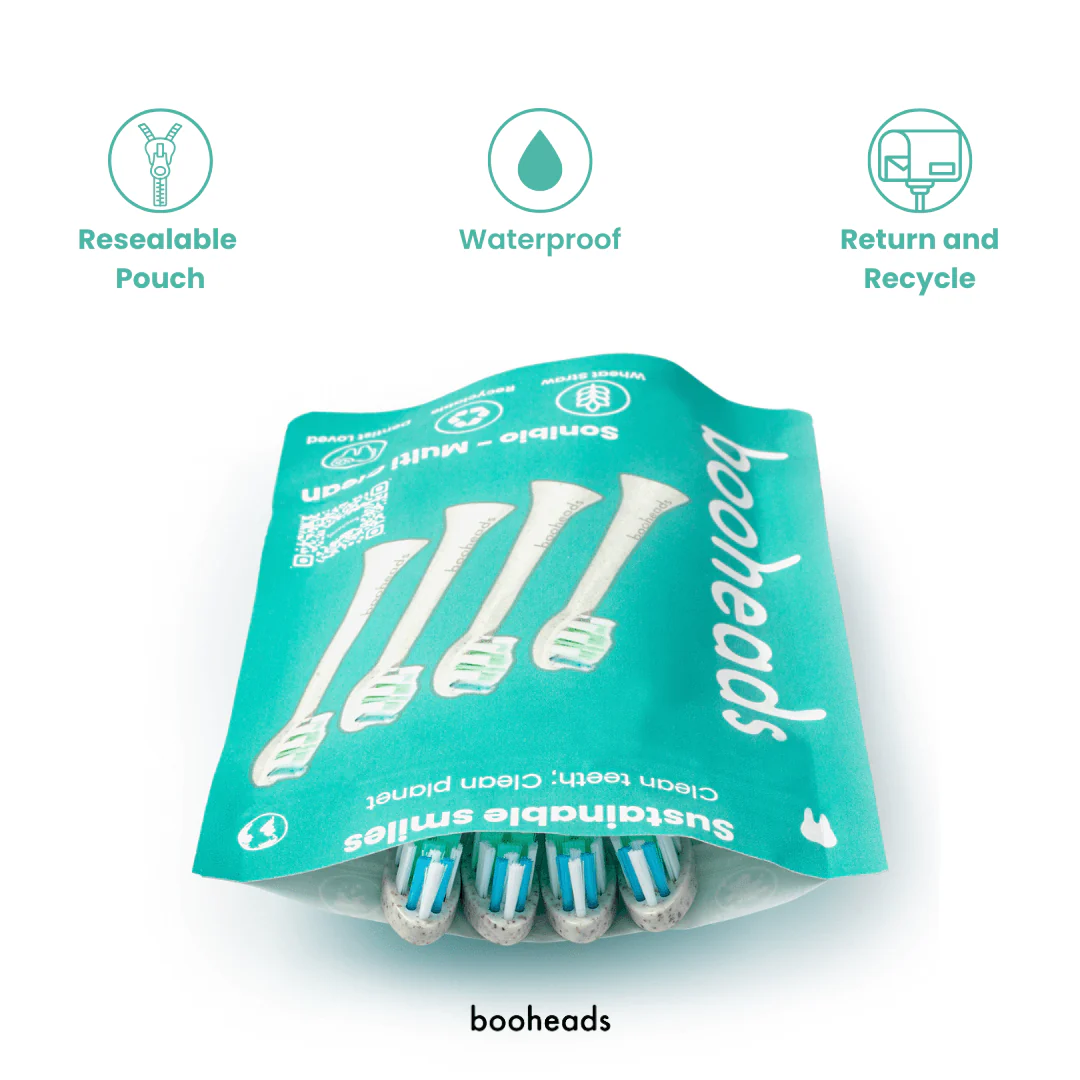 Sonibio - Plant Based Electric Toothbrush Heads Compatible with Sonicare* 4PK - Image 6