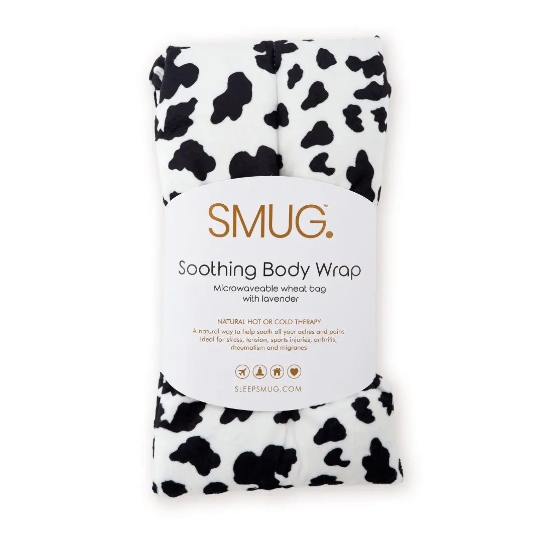 Soothing Body Wrap Wheat Bag Infused with Lavender Oil - Cow Print - Image 2