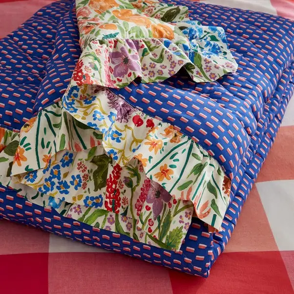 Sophie Robinson Sunshine Flowers Bedspread - Image 3
