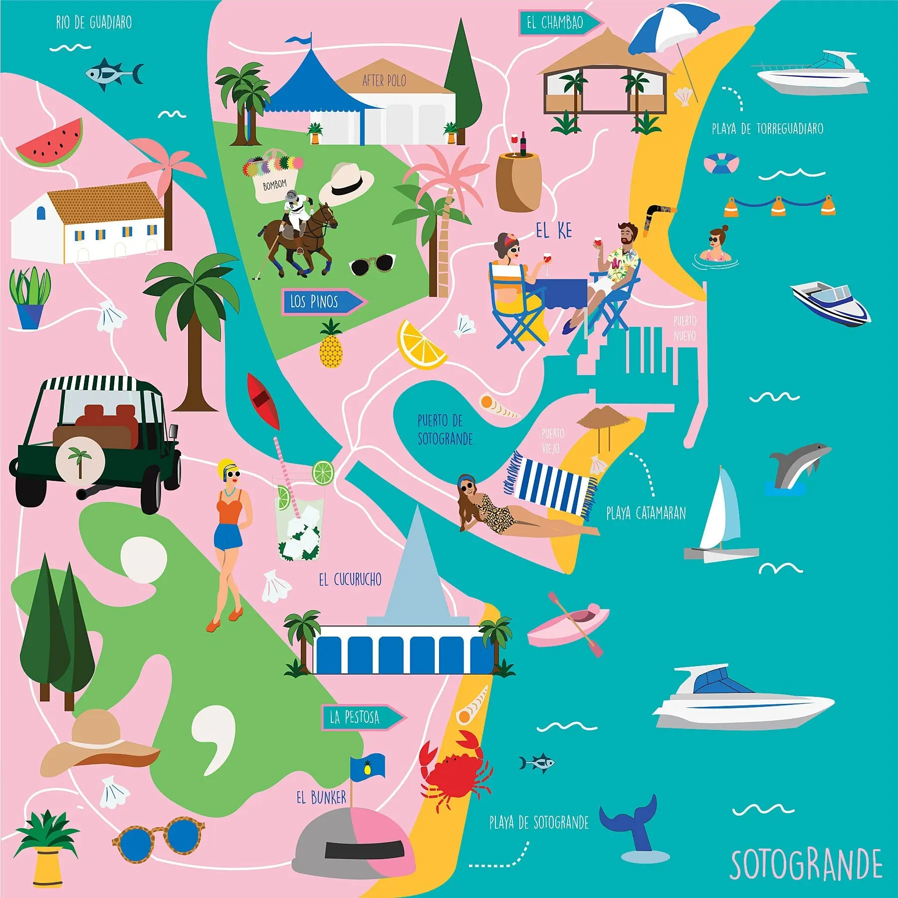 Sotogrande Map 20x20 - Image 5