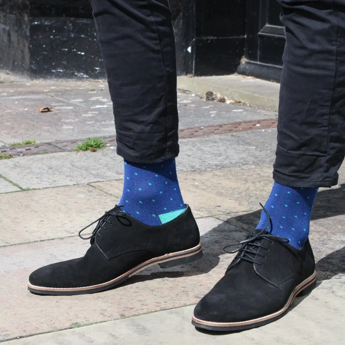 Spotted Green Bamboo Socks - Image 2