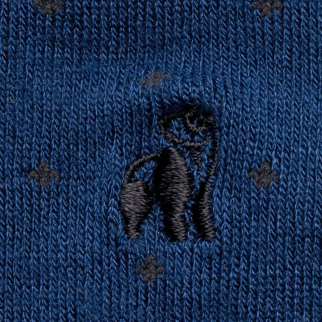 Spotted Royal Blue Bamboo Socks - Image 3