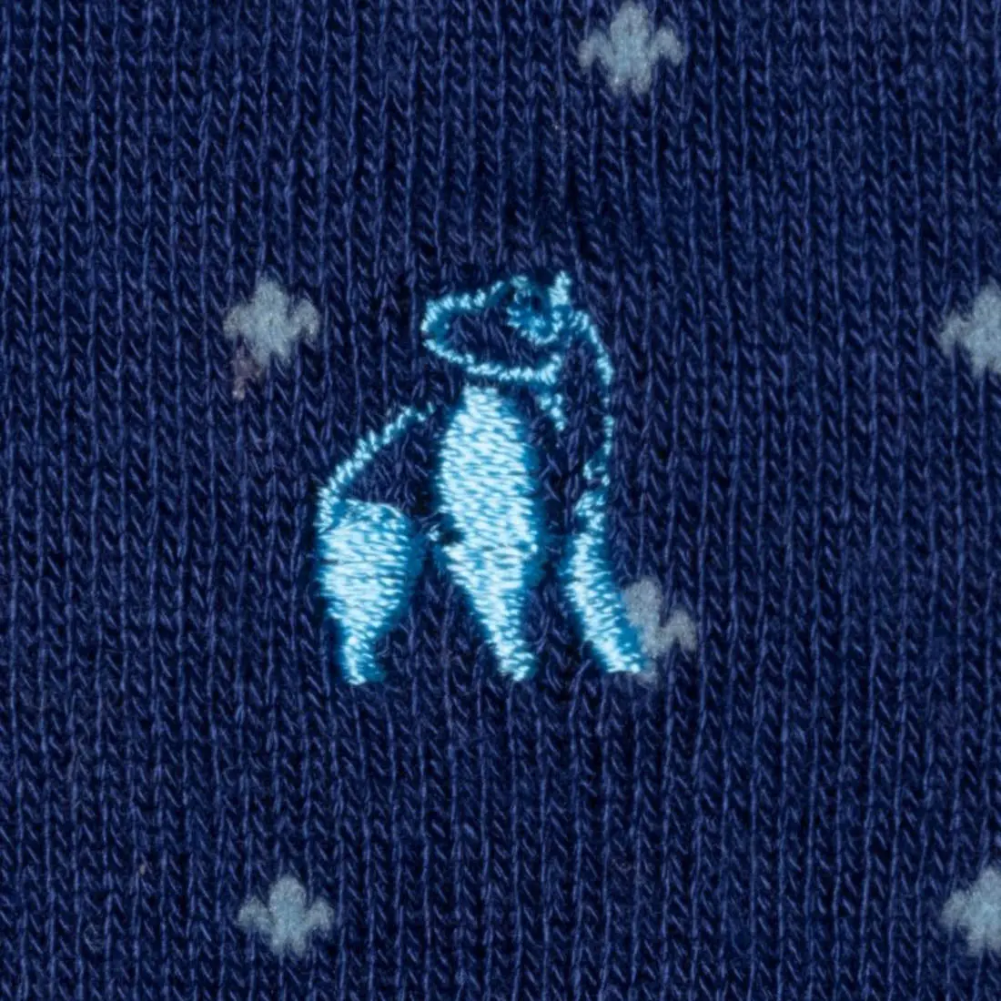 Spotted Sky Blue Bamboo Socks - Image 3