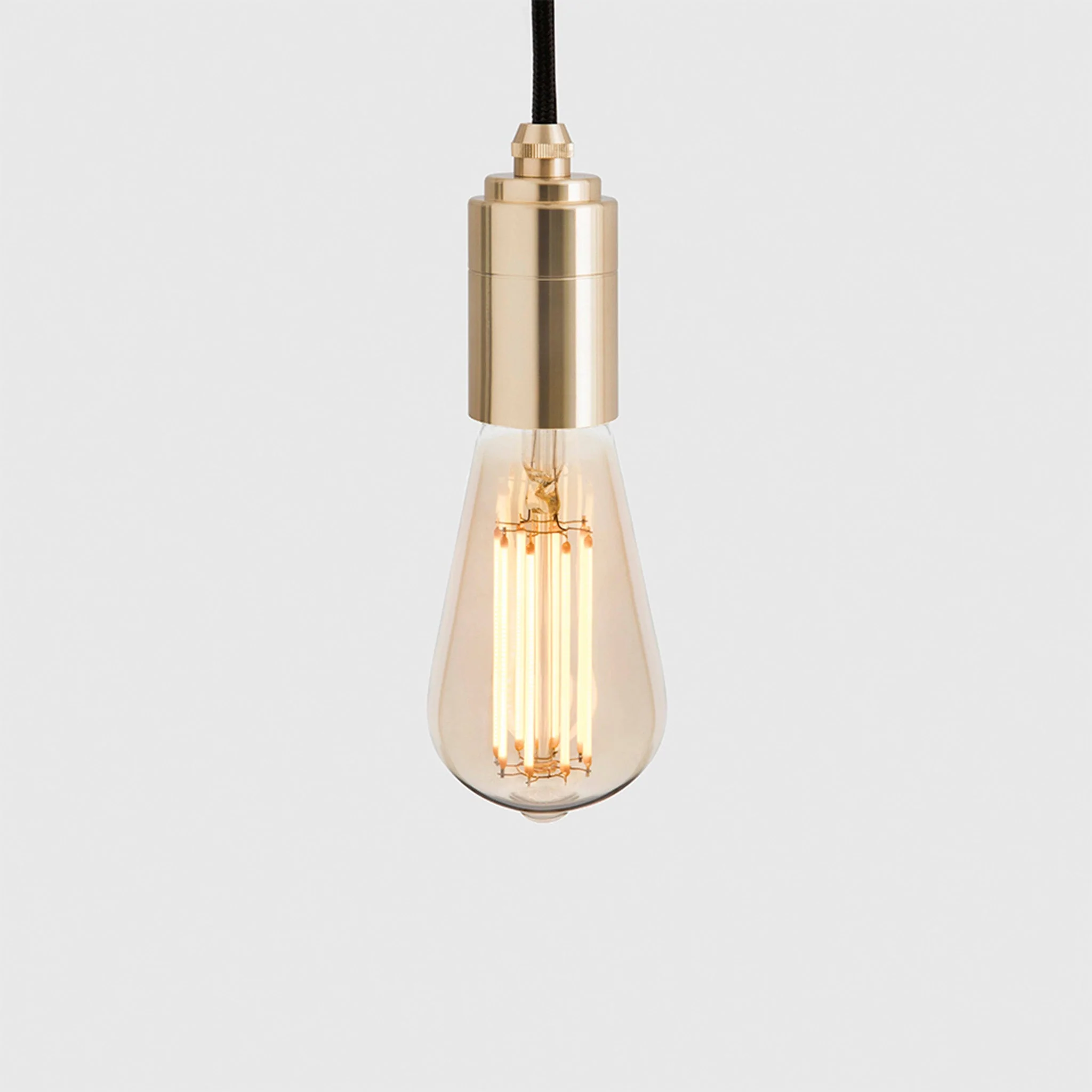 Squirrel Cage Pendant Light in Brass