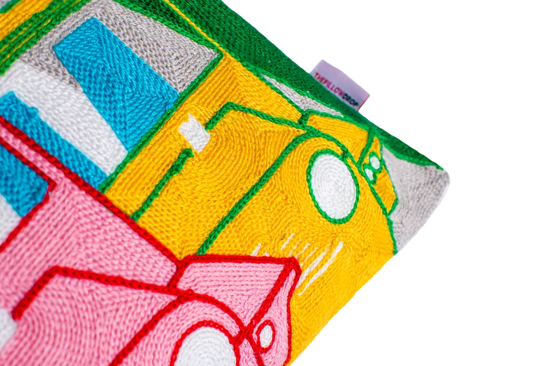 St. Barts Needlepoint Cushion - Image 3