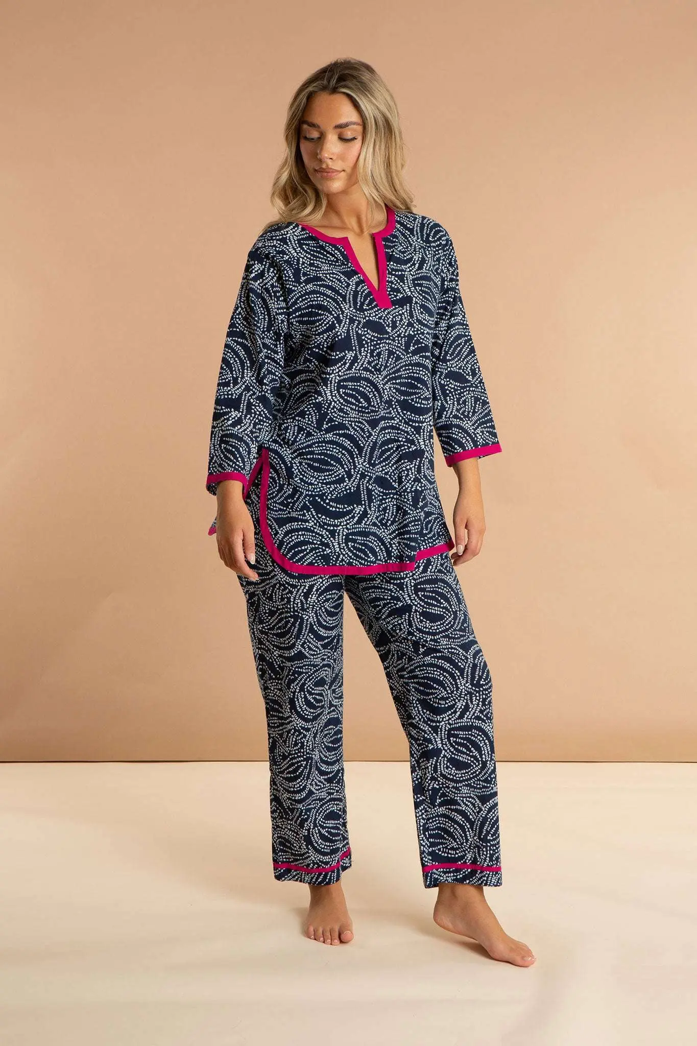 Starry Night Women's Cotton Pyjama Trouser Set - Image 4
