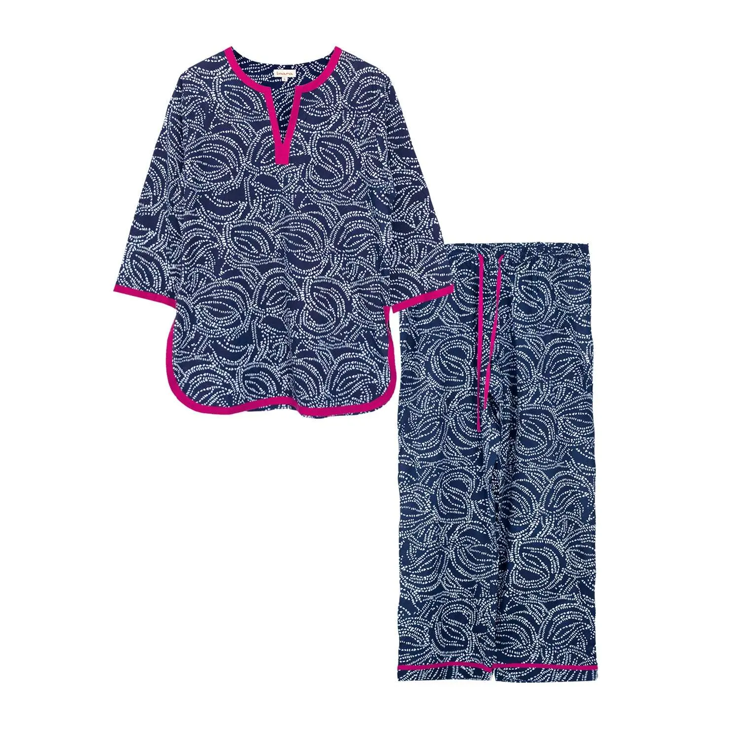Starry Night Women's Cotton Pyjama Trouser Set - Image 7