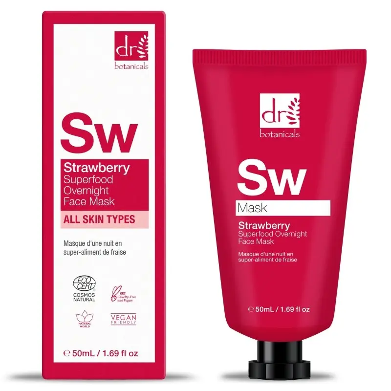 Strawberry Overnight Face Mask 50ml - Image 2
